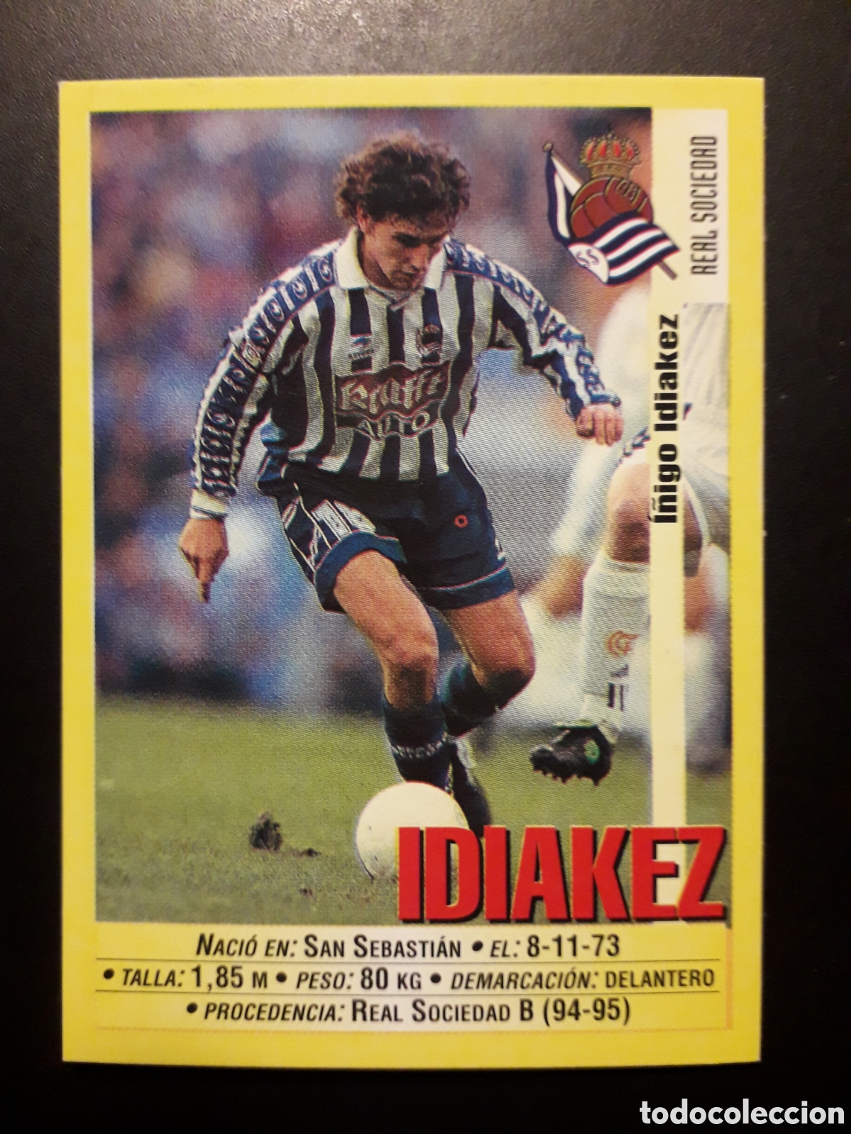 Cromos de f&uacute;tbol: IDI&Aacute;KEZ REAL SOCIEDAD PANINI LIGA 1999-2000 99 00 N&deg; 188 SIN PEGAR. PEDIDO M&Iacute;NIMO 3&euro;