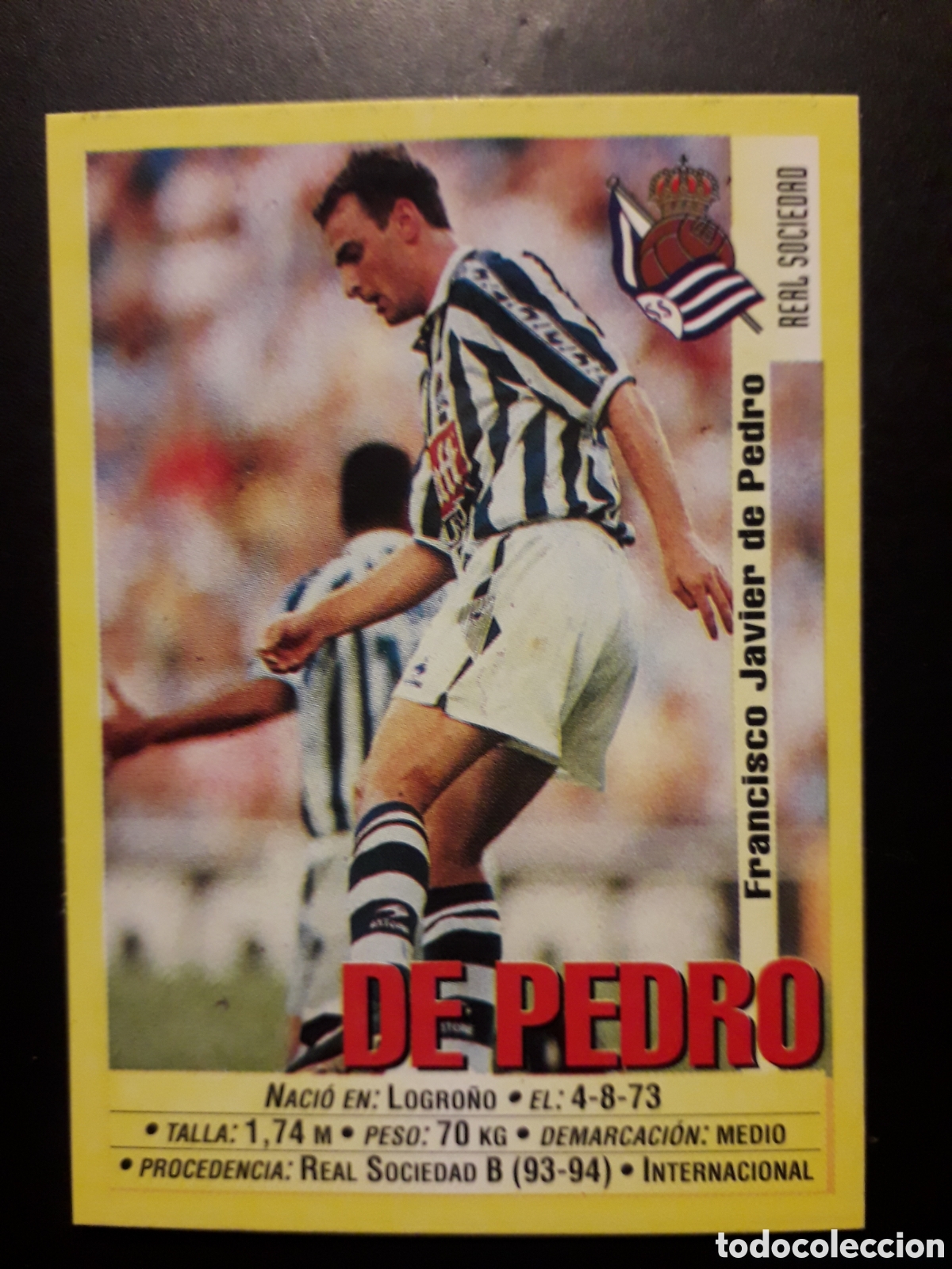 Cromos de f&uacute;tbol: DE PEDRO REAL SOCIEDAD PANINI LIGA 1999-2000 99 00 N&deg; 185 SIN PEGAR. PEDIDO M&Iacute;NIMO 3&euro;