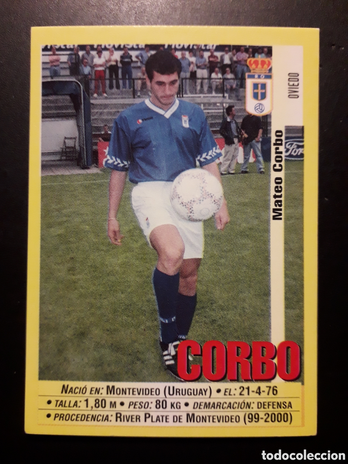 Cromos de f&uacute;tbol: CORBO OVIEDO PANINI LIGA 1999-2000 99 00 N&deg; 252a SIN PEGAR. PEDIDO M&Iacute;NIMO 3&euro;