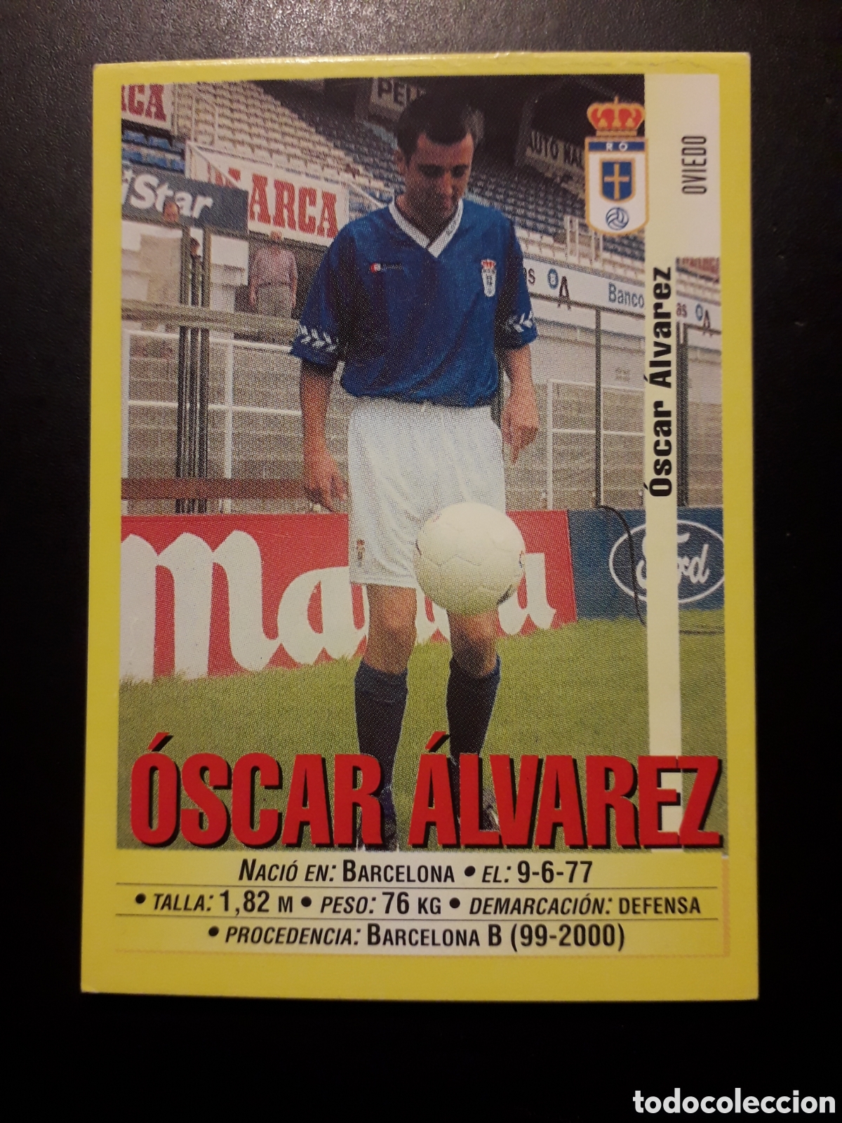 Cromos de f&uacute;tbol: &Oacute;SCAR &Aacute;LVAREZ OVIEDO PANINI LIGA 1999-2000 99 00 N&deg; 253a SIN PEGAR. PEDIDO M&Iacute;NIMO 3&euro;
