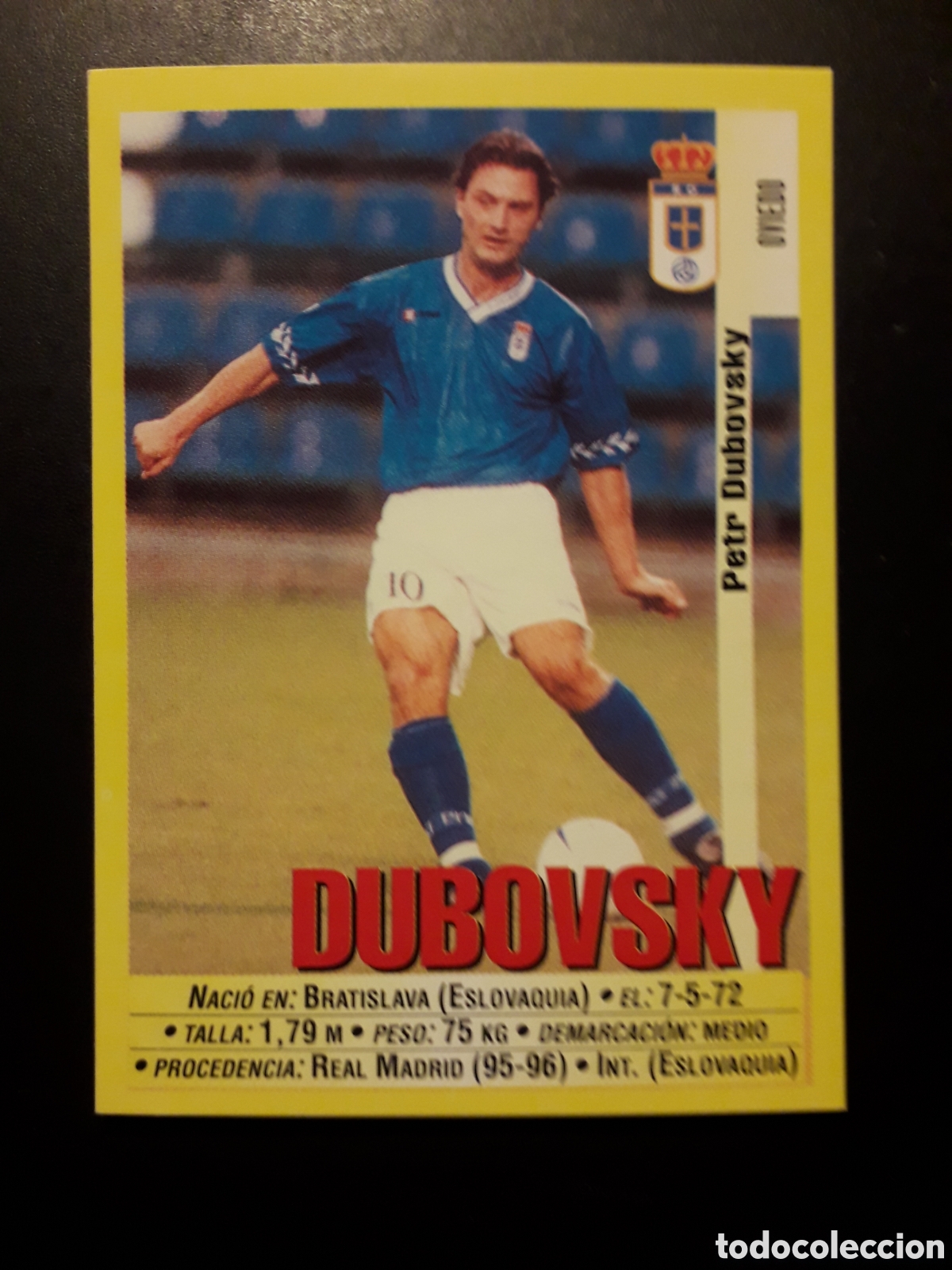 Cromos de f&uacute;tbol: DUBOVSKY OVIEDO PANINI LIGA 1999-2000 99 00 N&deg; 262 SIN PEGAR. PEDIDO M&Iacute;NIMO 3&euro;