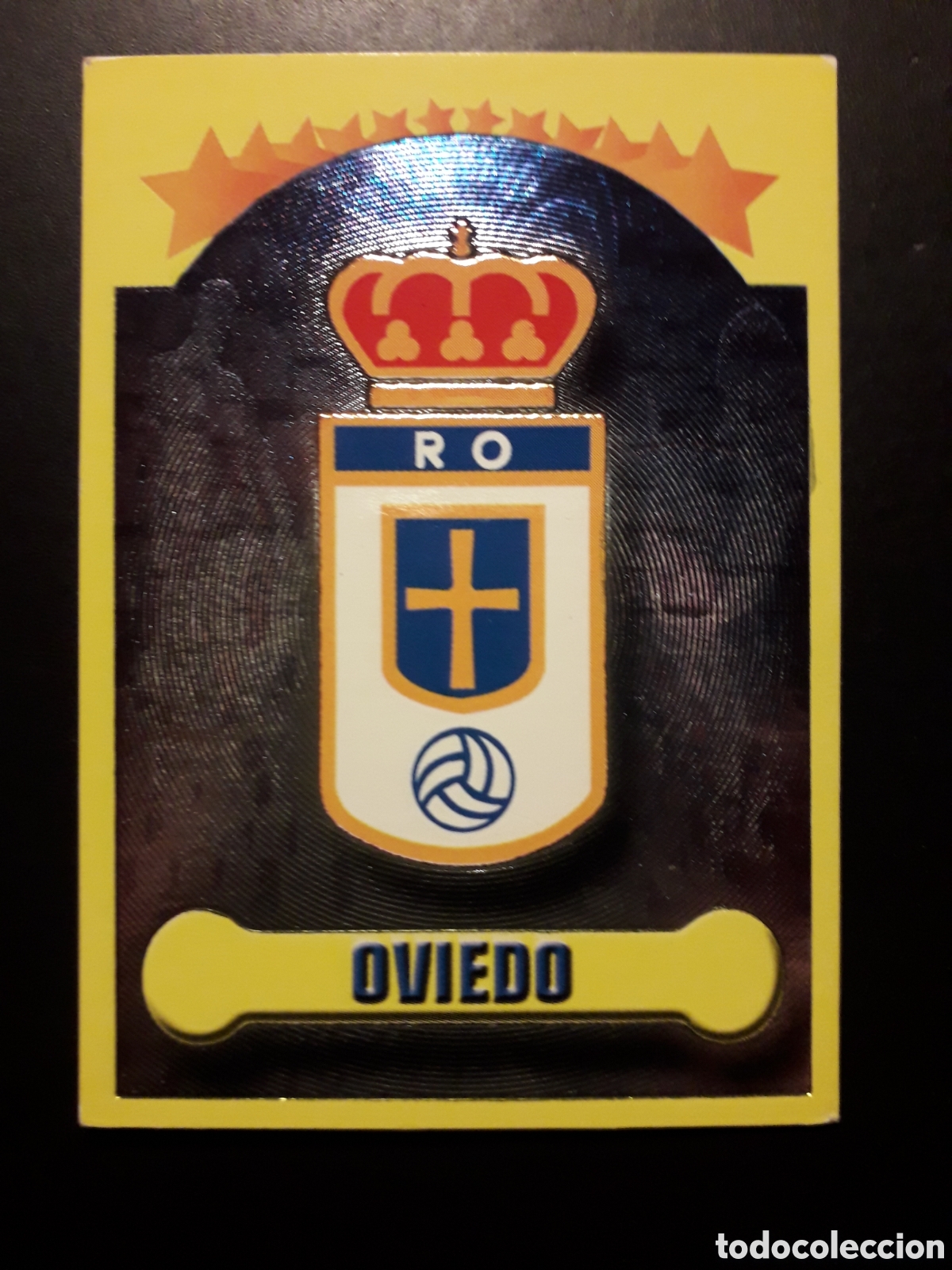 Cromos de f&uacute;tbol: ESCUDO OVIEDO PANINI LIGA 1999-2000 99 00 N&deg; 248 SIN PEGAR. PEDIDO M&Iacute;NIMO 3&euro;