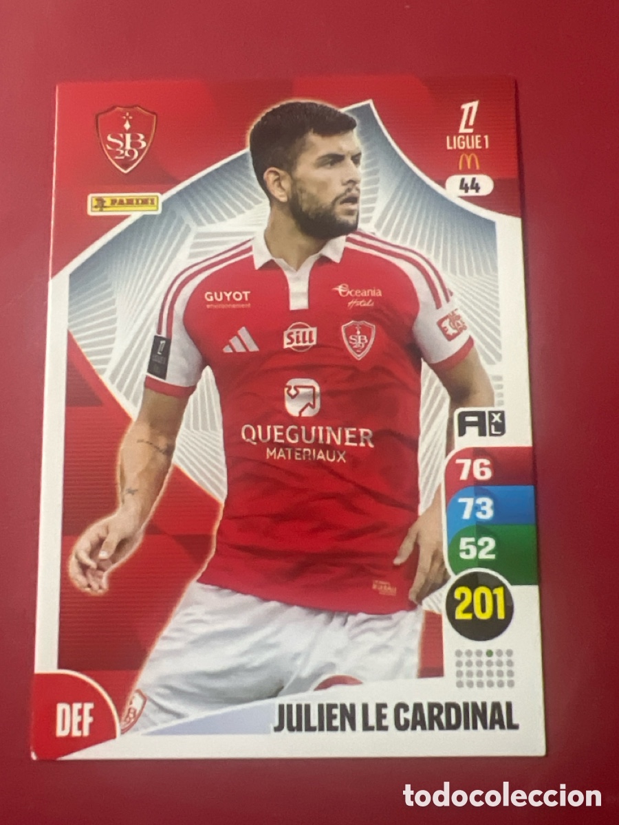 Cromos de f&uacute;tbol: C9139. Panini Adrenalyn XL 2025-26 - Julien Le Cardinal / Stade Brestois 29 #44