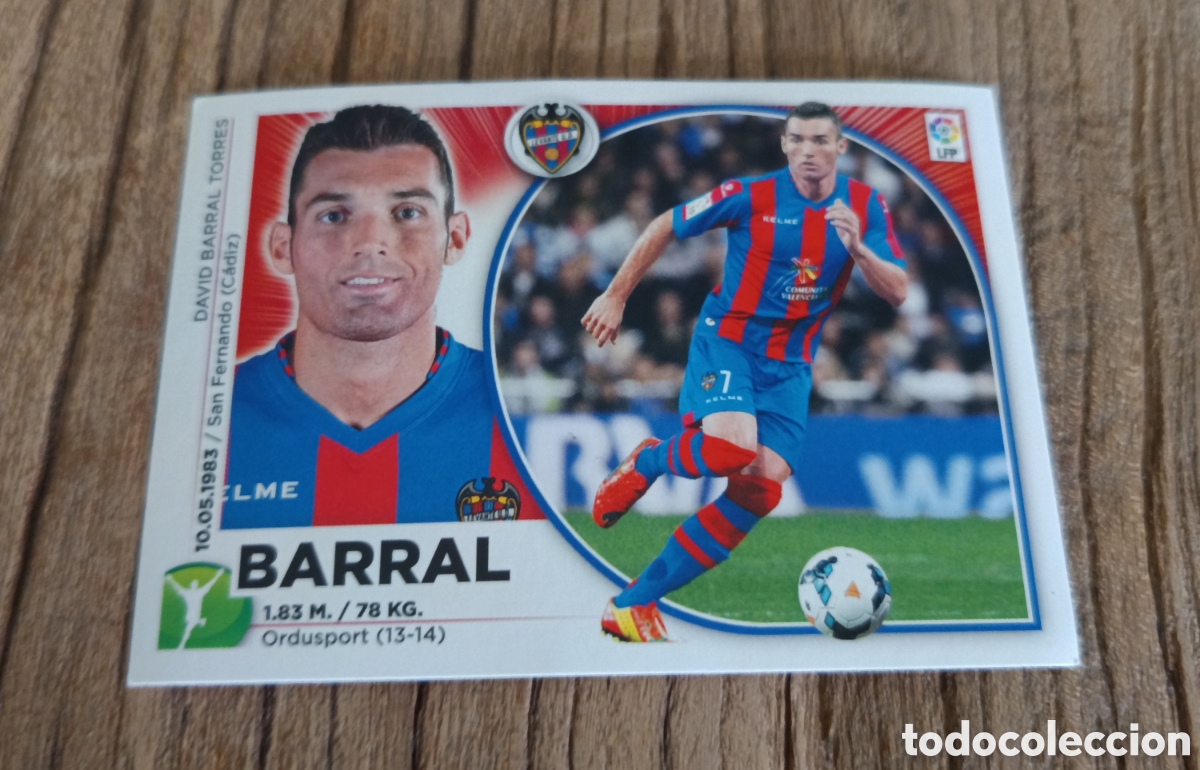Cartes &agrave; collectionner de Football: Cromo Liga Este sin pegar 2014 2015 UD Levante Barral