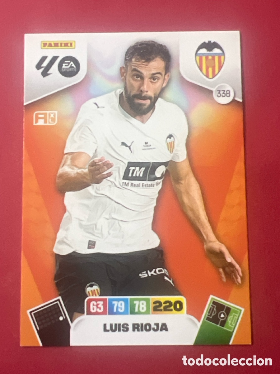 Cartes &agrave; collectionner de Football: C9145. PANINI ADRENALYN XL LIGA EA SPORTS 2025-2026 25-26 &ndash; N&ordm; 338 &ndash; Luis Rioja Valencia CF
