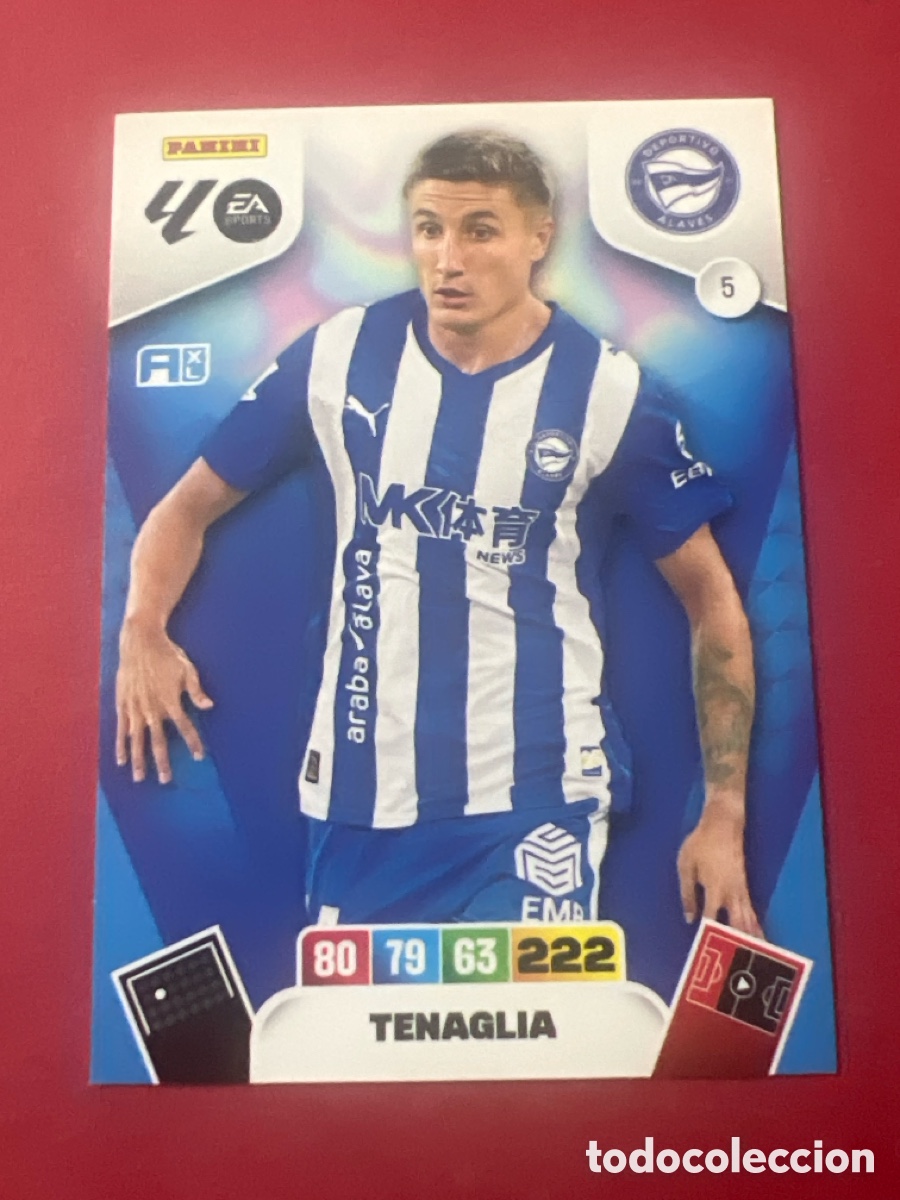 Cartes &agrave; collectionner de Football: C9147. PANINI ADRENALYN XL LIGA EA SPORTS 2025-2026 25-26 &ndash; Nahuel Tenaglia Deportivo Alav&eacute;s N&ordm; 5