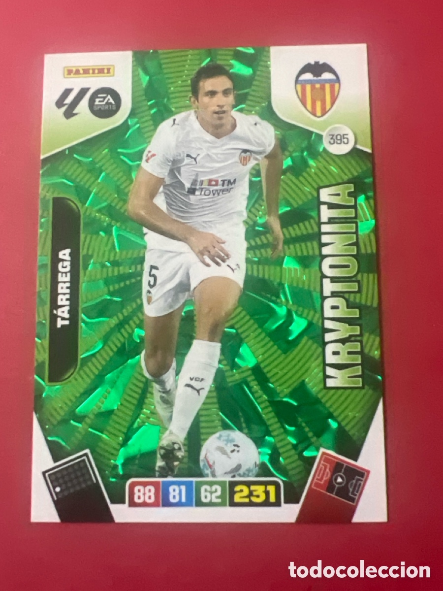 Cromos de f&uacute;tbol: PANINI ADRENALYN XL LIGA EA SPORTS 2025-2026 25-26 &ndash; KRYPTONITA &ndash; Pau Tarrega Valencia CF N&ordm; 395