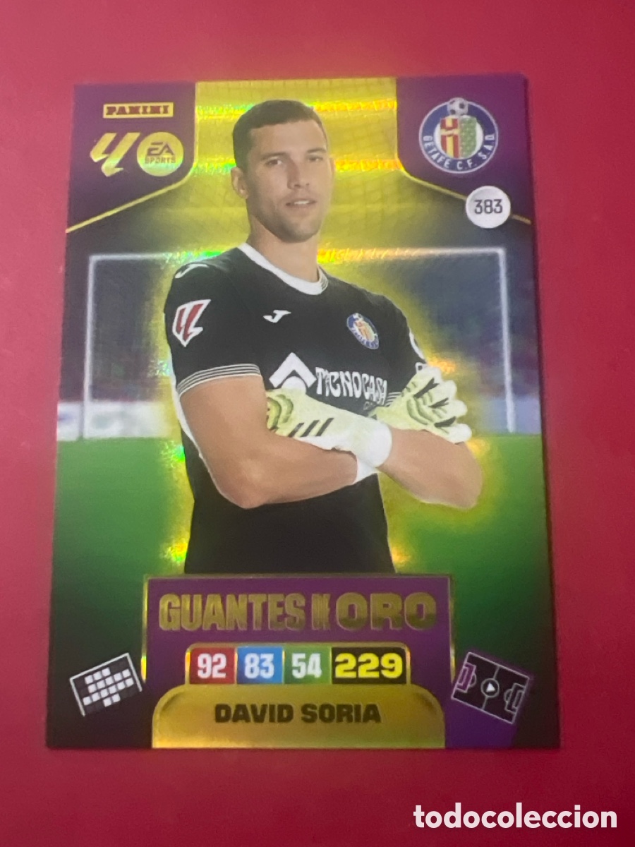 Cromos de f&uacute;tbol: C9152. 383.- DAVID SORIA -GUANTES DE ORO- (GETAFE) ADRENALYN XL LIGA 2025/26 (PANINI)