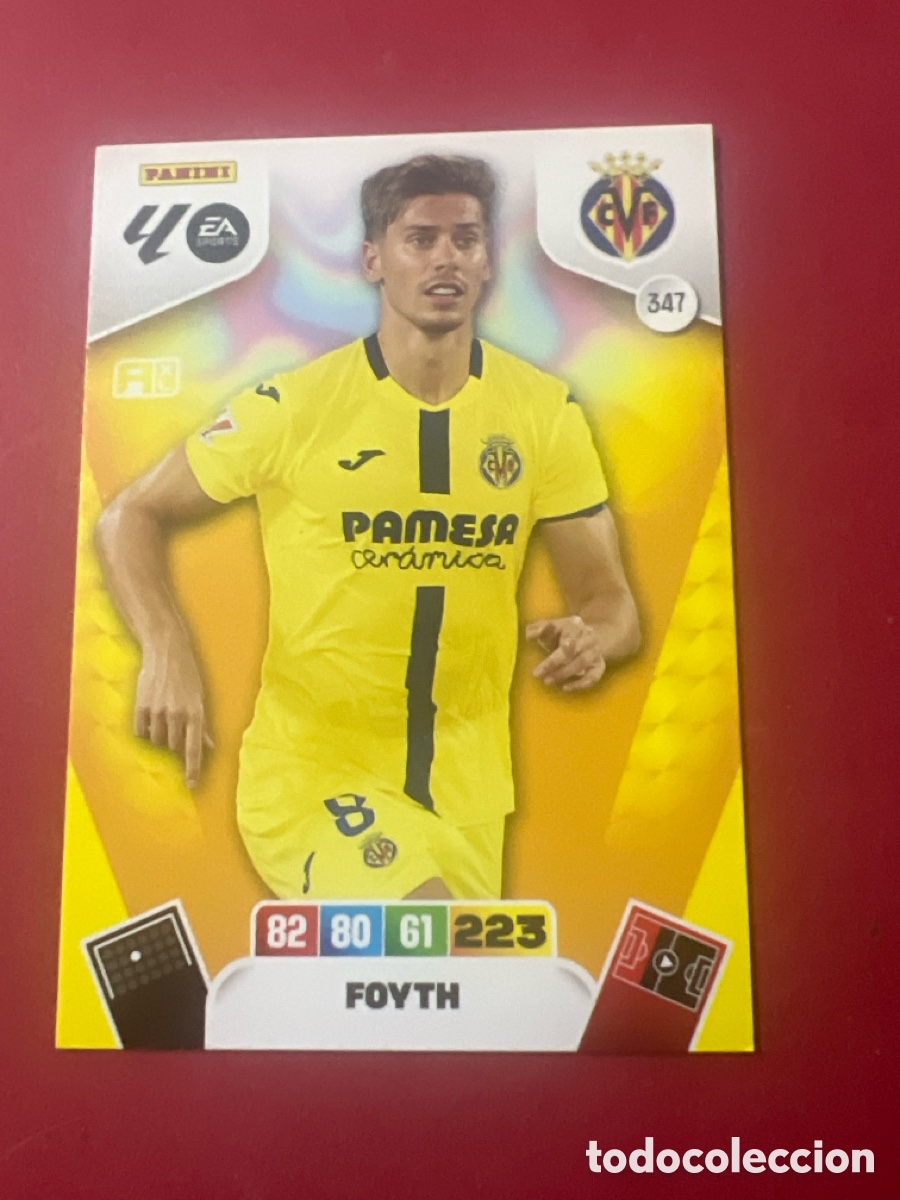 Cromos de f&uacute;tbol: C9154. FICHA N&ordm; 347 FOYTH - ADRENALYN 25 26 - PANINI 2025 - 26 - CROMO - VILLARREAL