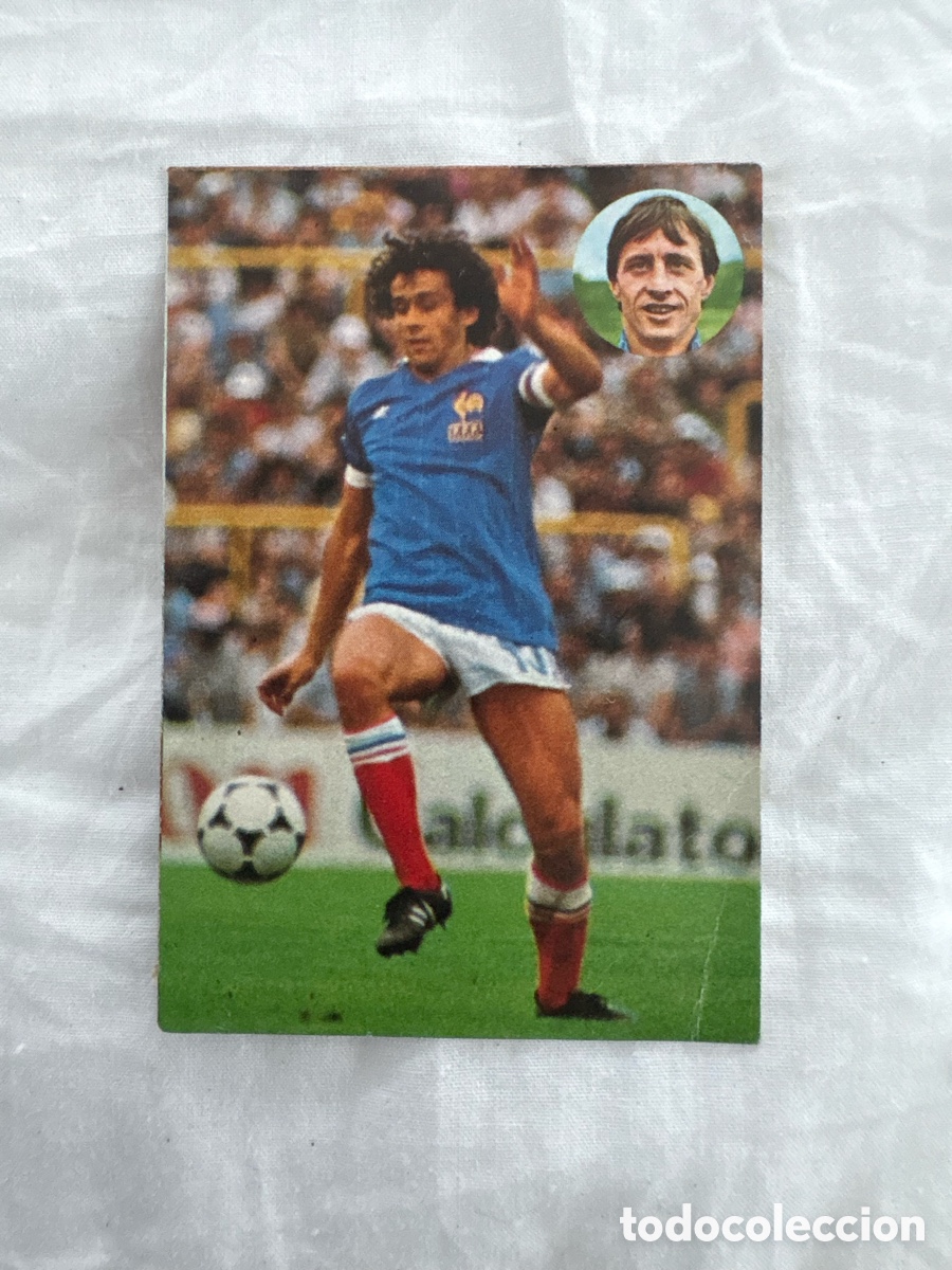 Cromos de f&uacute;tbol: 95 CROMO PLATINI FRANCIA APRENDE CRUYFF 1984 geprodesa el de las fotos