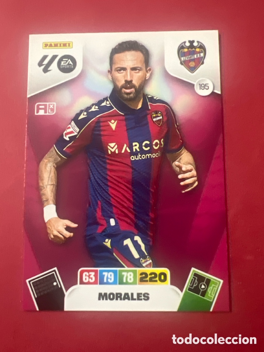 Cromos de f&uacute;tbol: C9159. 195.- MORALES (LEVANTE) ADRENALYN XL LIGA 2025/26 (PANINI)