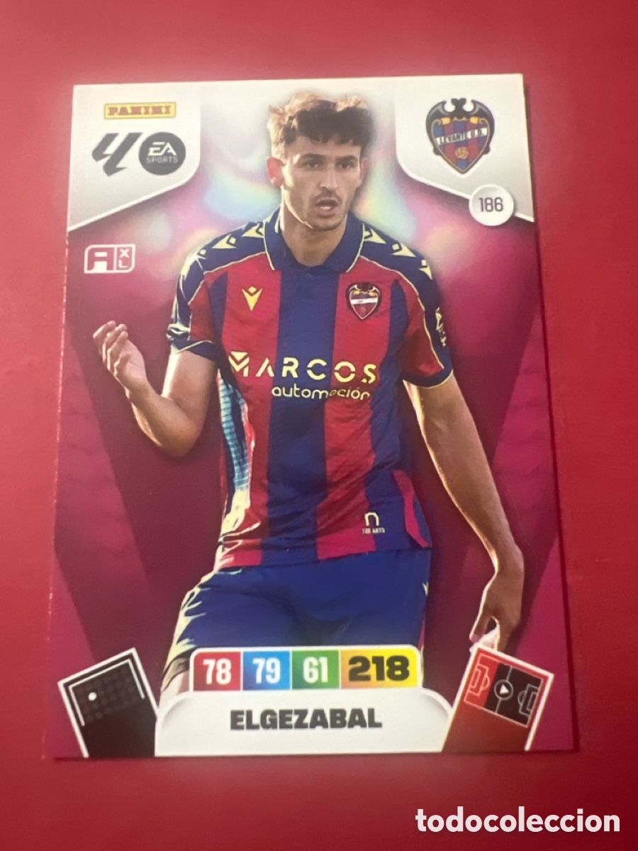 Cromos de f&uacute;tbol: C9161. PANINI ADRENALYN XL LIGA EA SPORTS 2025-2026 25-26 &ndash; Unai Elgezabal Levante UD N&ordm; 186