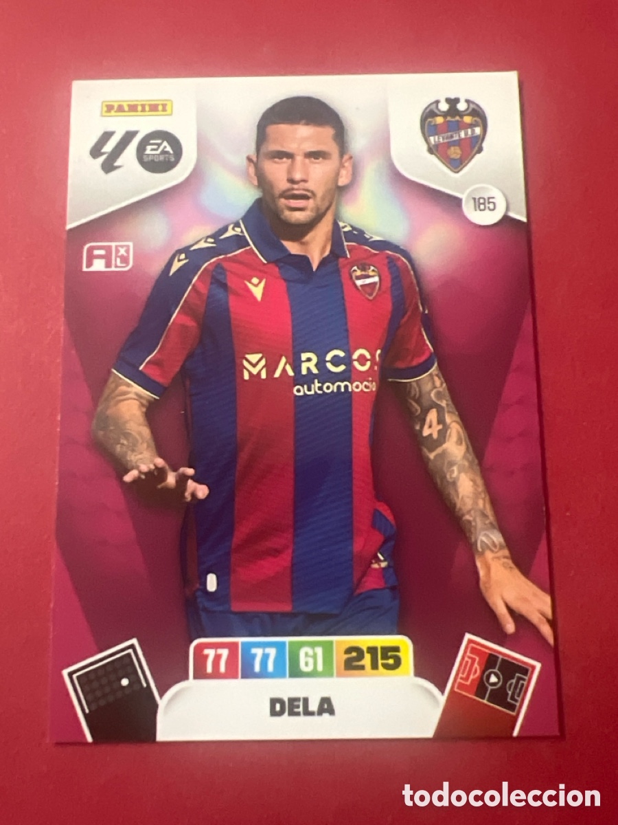 Cromos de f&uacute;tbol: C9162. PANINI ADRENALYN XL LIGA EA SPORTS 2025-2026 25-26 &ndash; Dela Levante UD N&ordm; 185