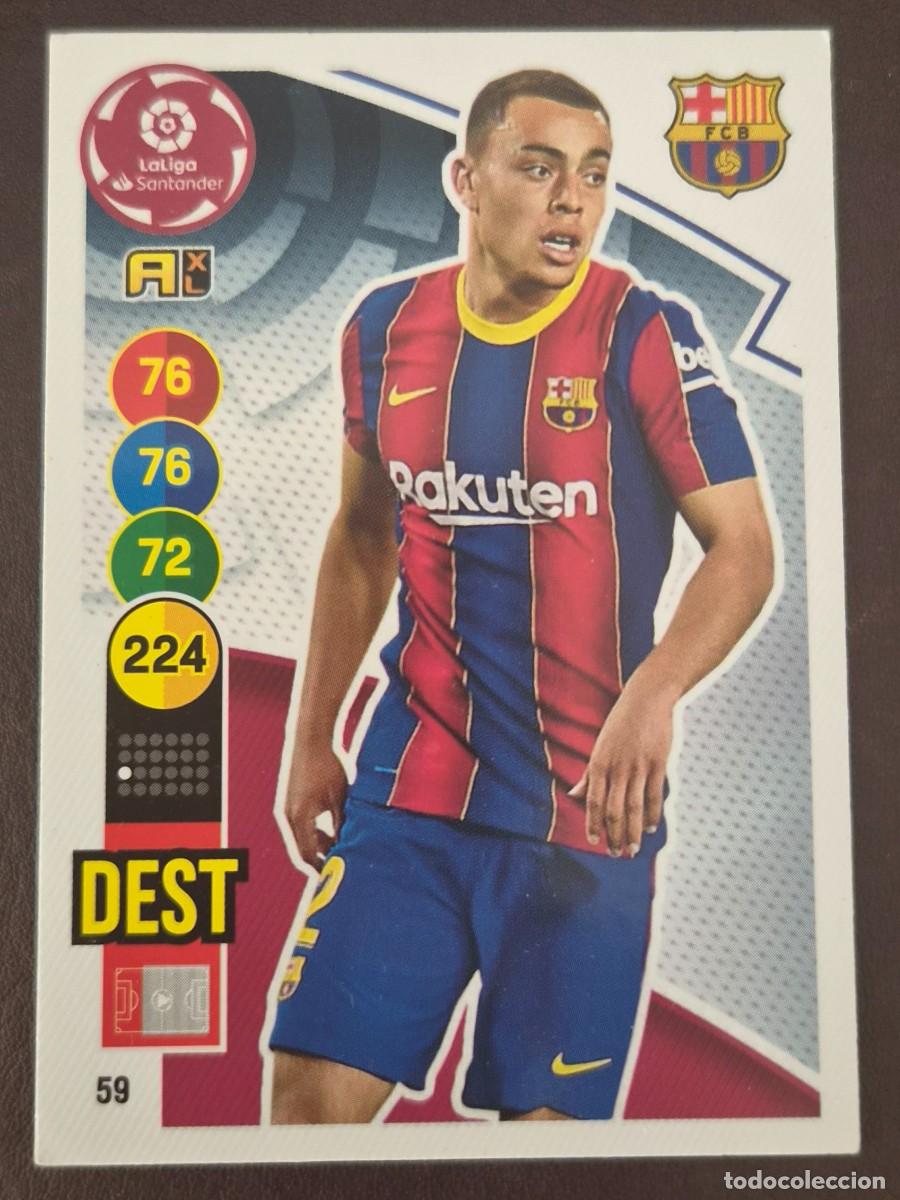 Cromos de f&uacute;tbol: 59 DEST FC BARCELONA ADRENALYN 2020 2021 PANINI