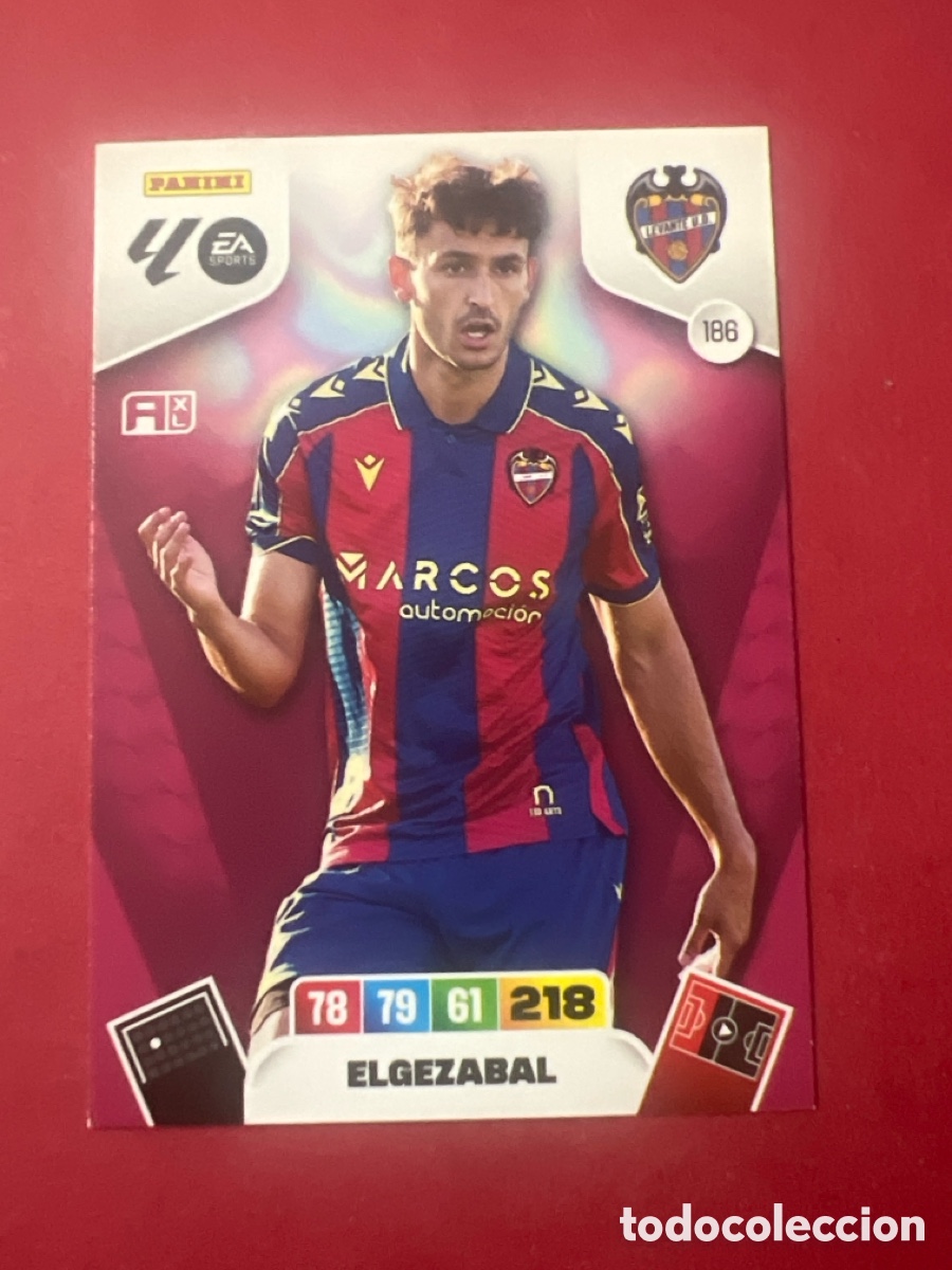 Cromos de f&uacute;tbol: C9167. PANINI ADRENALYN XL LIGA EA SPORTS 2025-2026 25-26 &ndash; Unai Elgezabal Levante UD N&ordm; 186