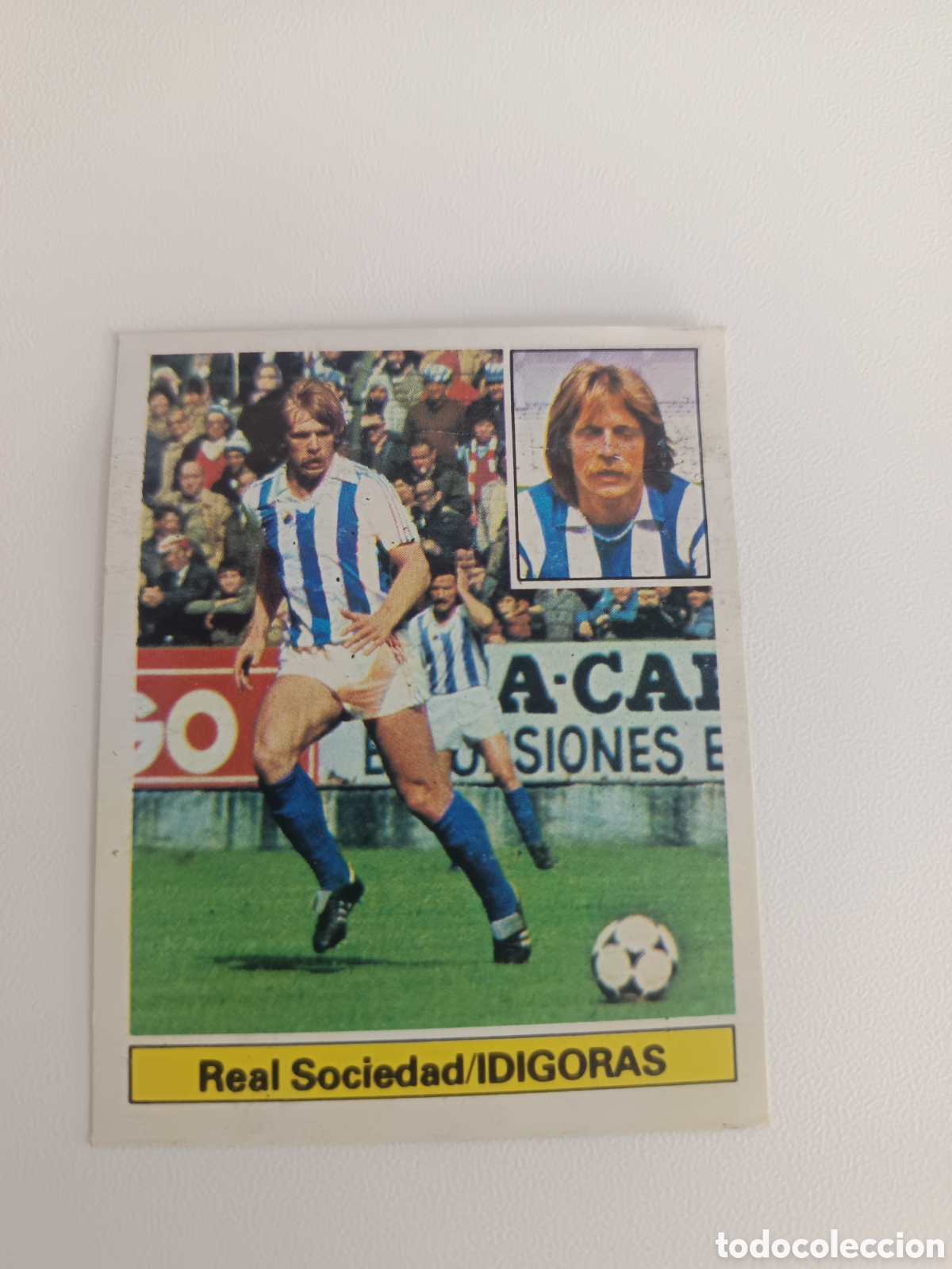Cromos de f&uacute;tbol: CROMO IDIGORAS BAJA ED ESTE LIGA 81 82 1981 1982