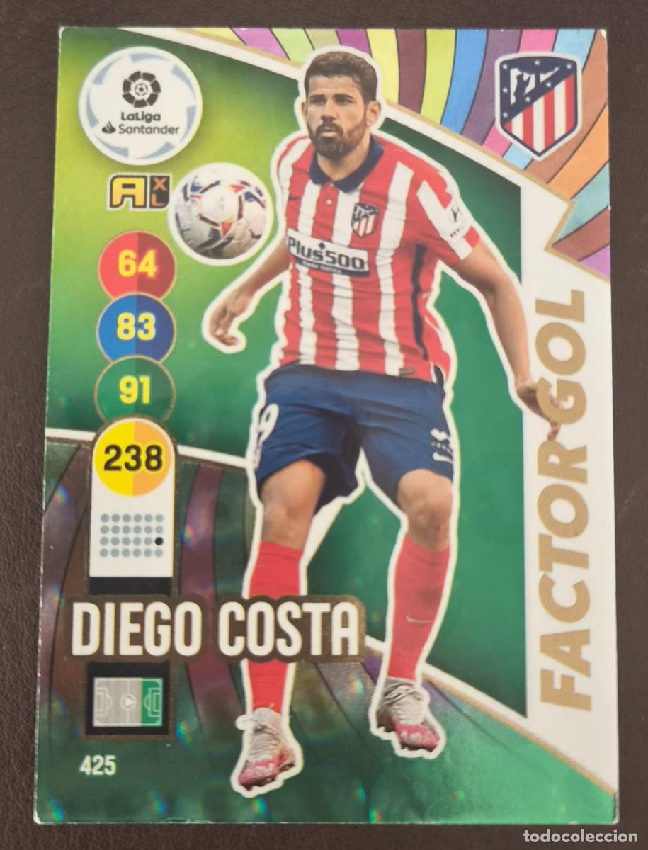 Cromos de f&uacute;tbol: 425 DIEGO COSTA ATLETICO MADRID ADRENALYN 2020 2021 PANINI