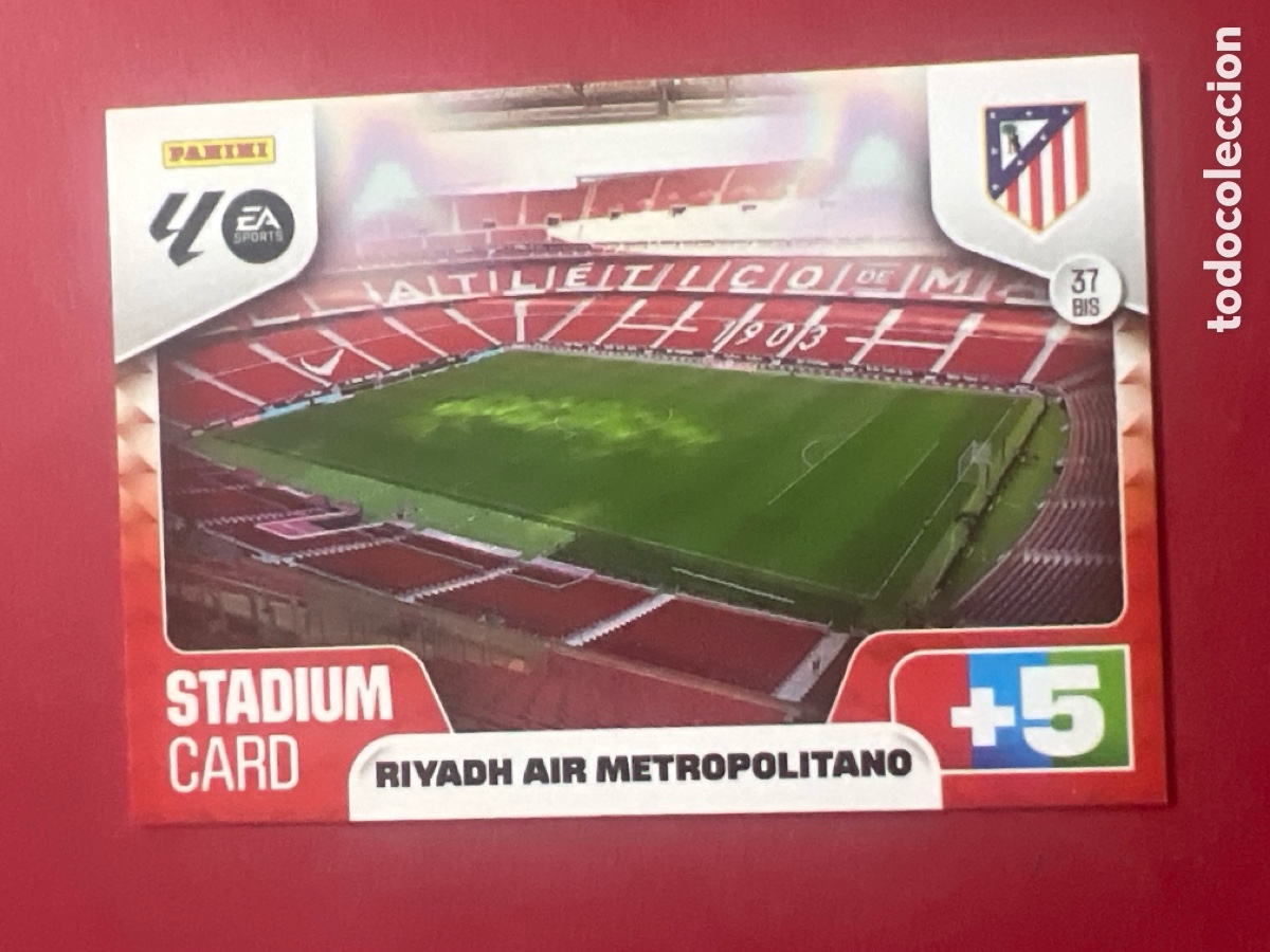 Fu&szlig;ball-Sticker: C9182. FICHA N&ordm; 37 BIS STADIUM - ADRENALYN 25 26 - PANINI 2025 - 26 - CROMO - ATLETICO DE MADRID