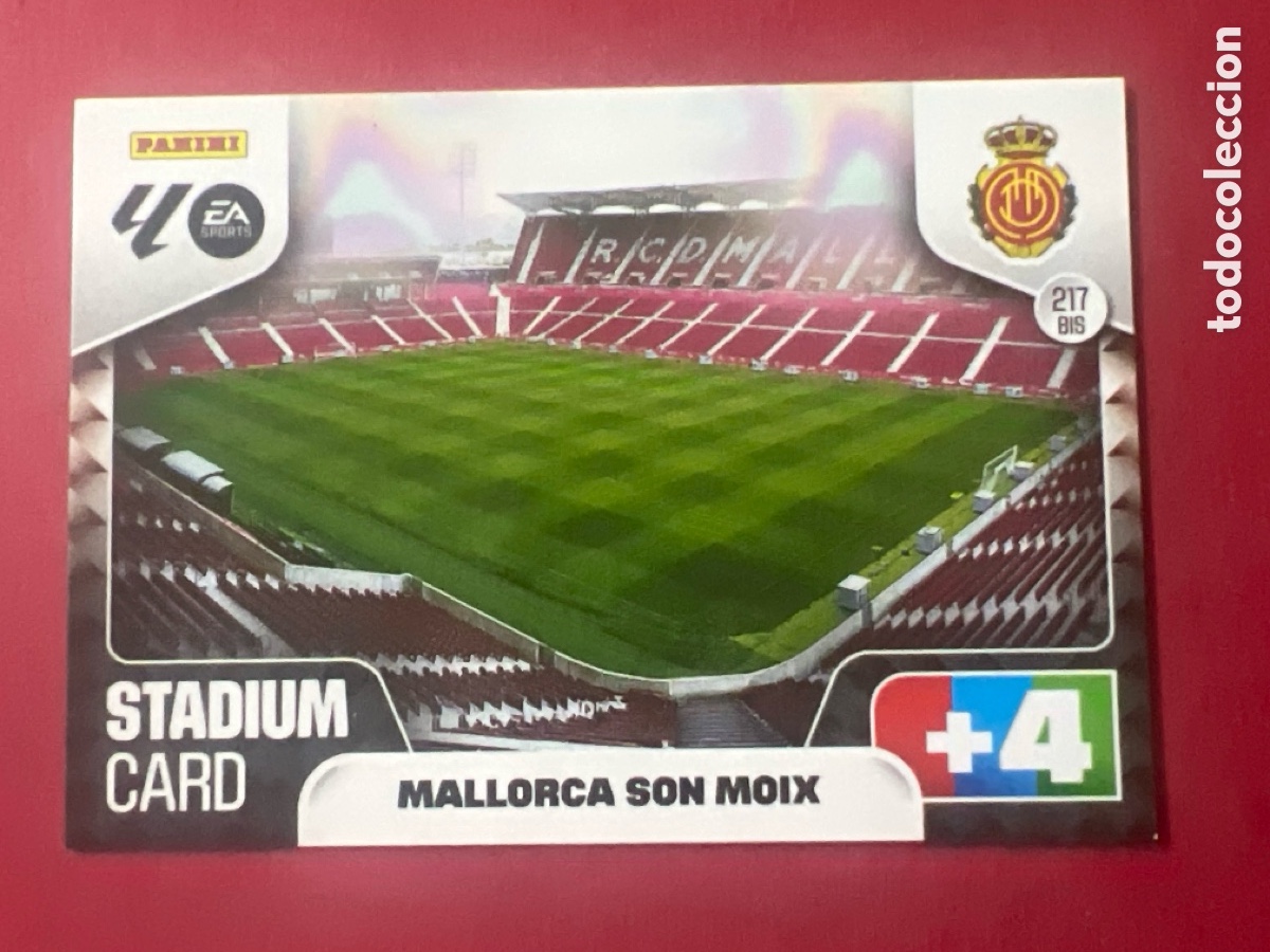 Cromos de f&uacute;tbol: C9187. PANINI ADRENALYN - LIGA 2025-26 (25 - 26) - N&ordm; 217 BIS - ESTADIO MALLORCA SON MOIX
