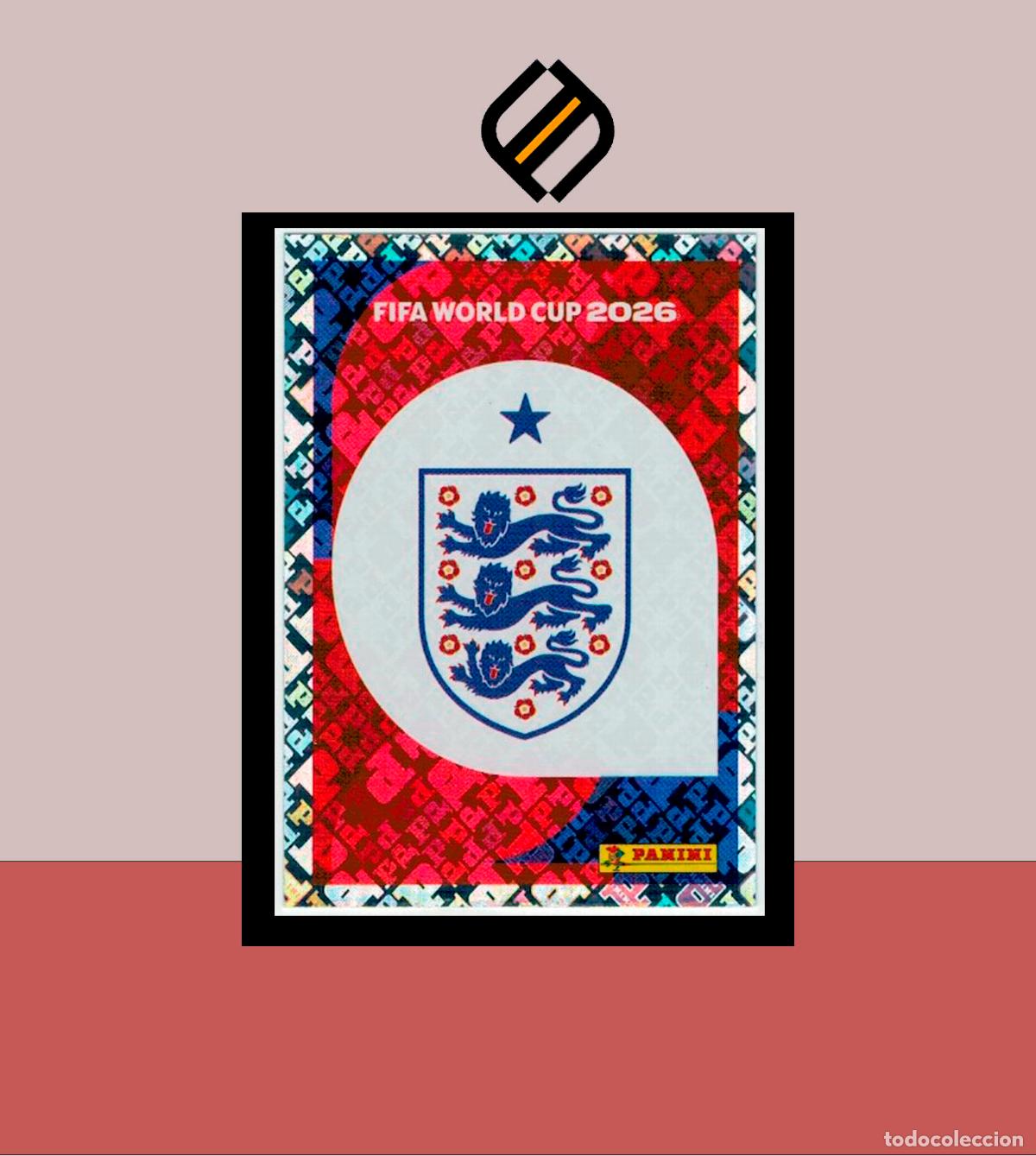 Cromos de f&uacute;tbol: PANINI FIFA CLUB WORLD CUP 2026 26 ENG 1 ESCUDO INGLATERRA STICKER MUNDIAL MEX CAN USA LIGA