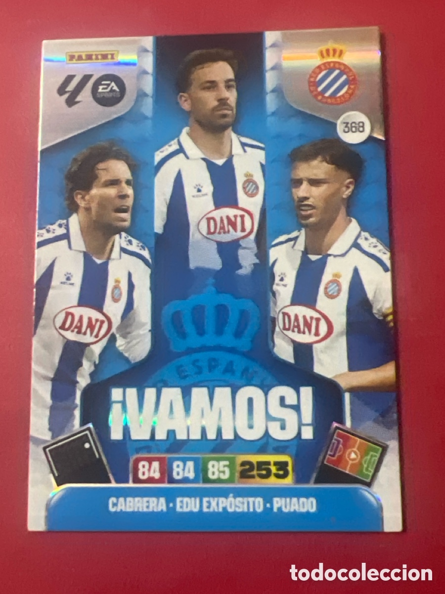 Cromos de f&uacute;tbol: C9193. Vamos numero 368 del Espa&ntilde;ol cromo adrenalyn XL 25-26 2025-2026