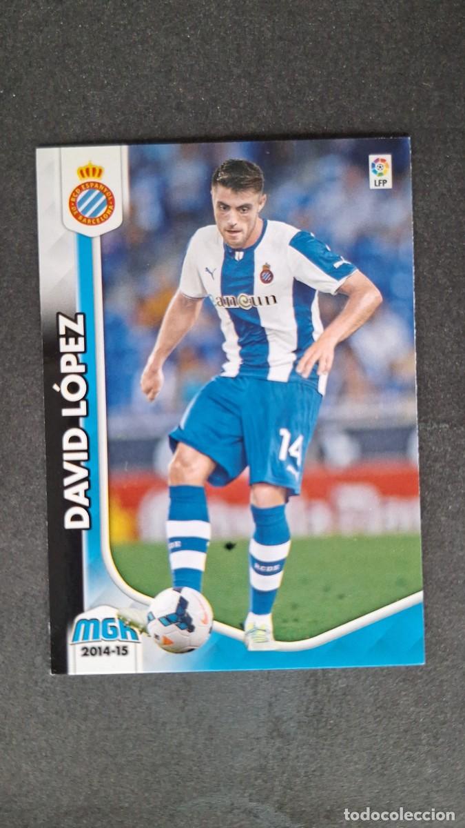 Figurine di Calcio: L1 DAVID LOPEZ R. C. D. ESPA&Ntilde;OL 172 PANINI MEGACRACKS 2014 2015 14 15