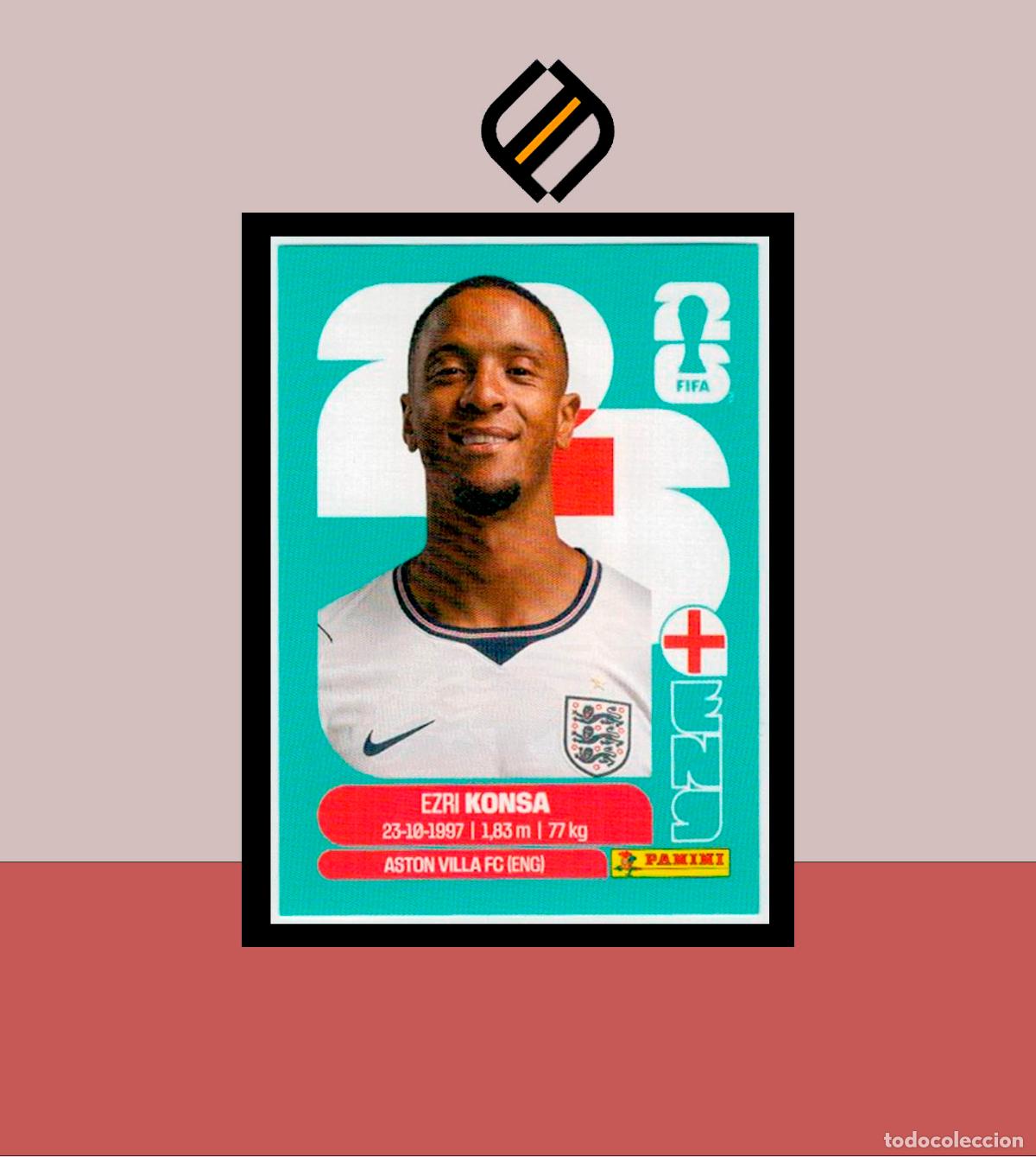 Cromos de f&uacute;tbol: PANINI FIFA CLUB WORLD CUP 2026 26 ENG 5 EZRI KONSA INGLATERRA STICKER MUNDIAL MEX CAN USA LIGA