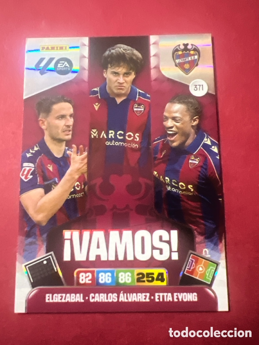 Cromos de f&uacute;tbol: C9198. 371.- &iexcl;VAMOS! (LEVANTE) - ADRENALYN XL 2025/26 (PANINI)