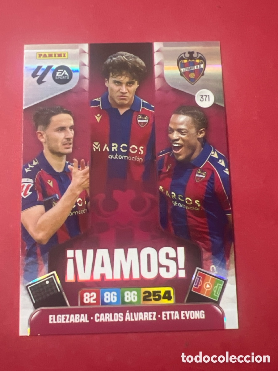Figurine di Calcio: C9199. 371.- &iexcl;VAMOS! (LEVANTE) - ADRENALYN XL 2025/26 (PANINI)
