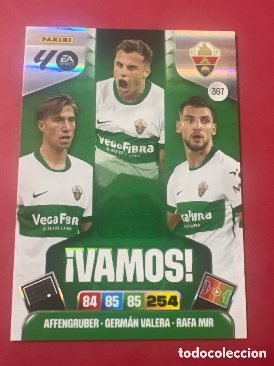 Cromos de f&uacute;tbol: C9201. PANINI ADRENALYN XL LIGA EA SPORTS 2025-2026 25-26 &ndash; VAMOS &ndash; Elche CF N&ordm; 367