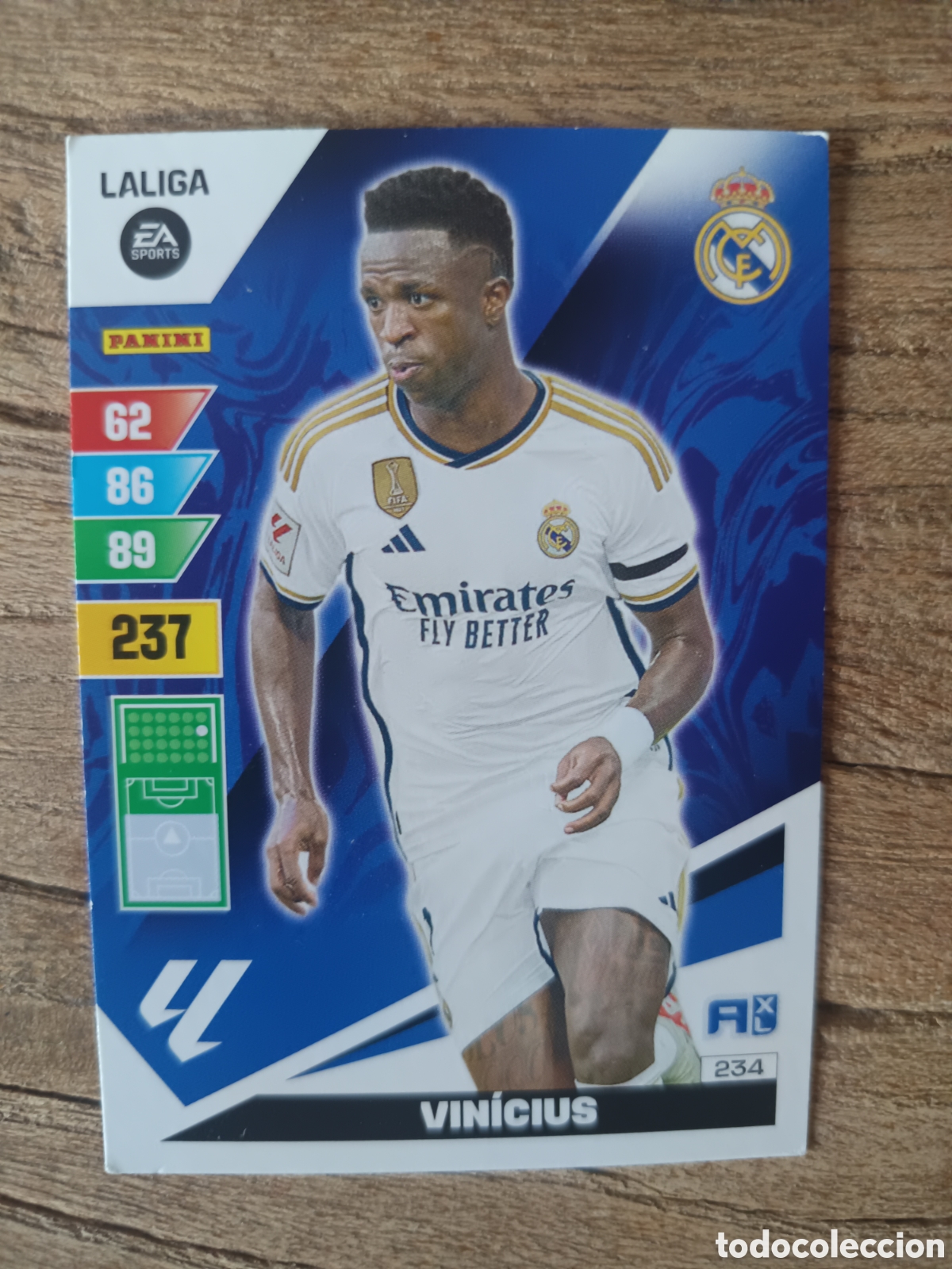 Cromos de f&uacute;tbol: Vinicius JR Real Madrid Adrenalyn 2023-2024