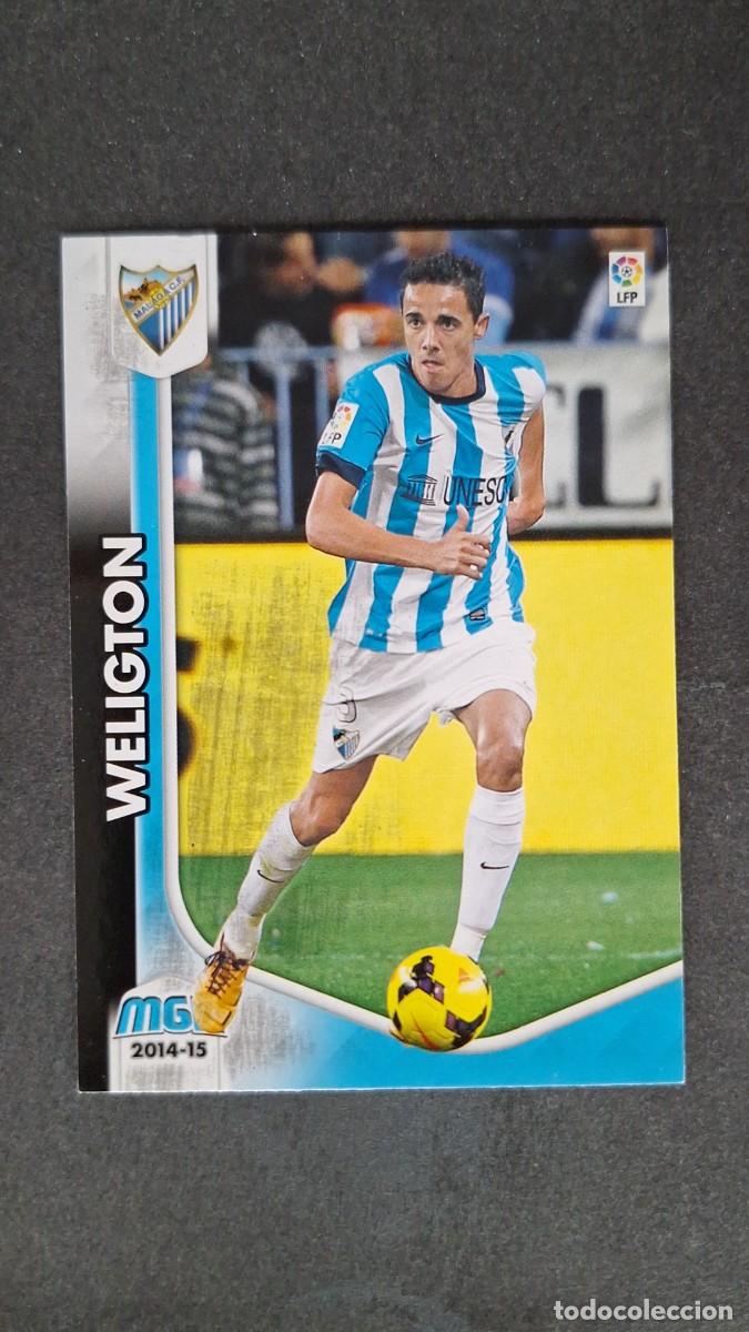 Cromos de f&uacute;tbol: L1 WELIGTON MALAGA C. F. 258 PANINI MEGACRACKS 2014 2015 14 15