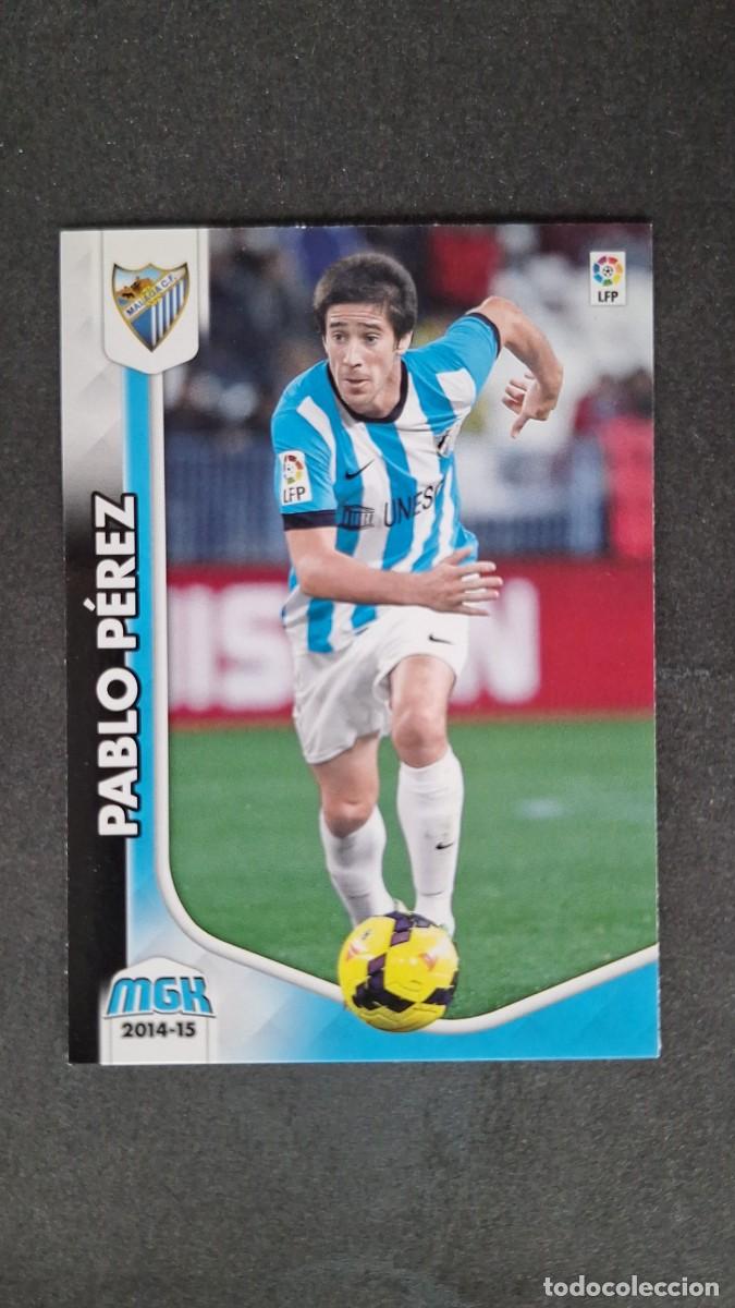 Cromos de f&uacute;tbol: L1 PABLO PEREZ MALAGA C. F. 263 PANINI MEGACRACKS 2014 2015 14 15