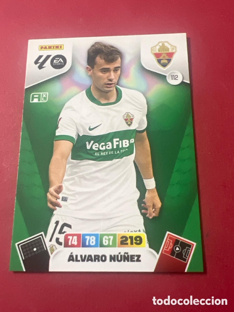 Cromos de f&uacute;tbol: C9210. PANINI ADRENALYN - LIGA 2025-26 (25 - 26) - N&ordm; 112 - &Aacute;LVARO N&Uacute;&Ntilde;EZ - ELCHE
