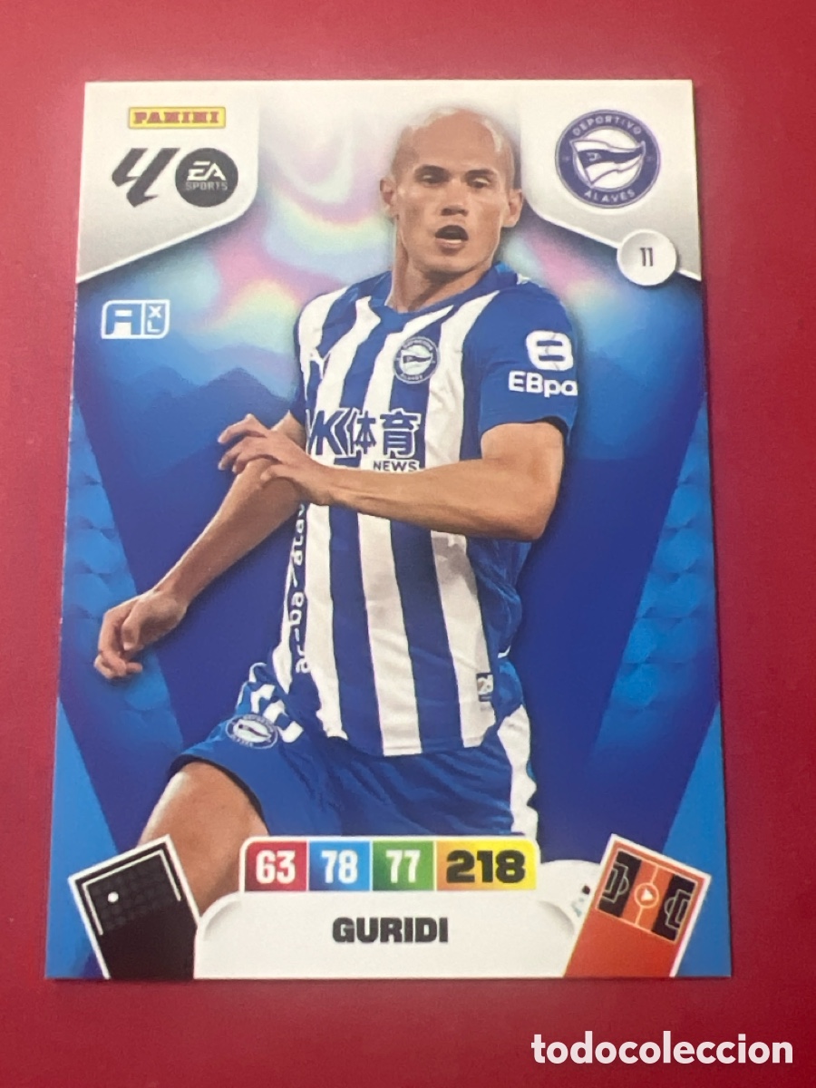 Cromos de f&uacute;tbol: C9214. FICHA N&ordm; 11 GURIDI - ADRENALYN 25 26 - PANINI 2025 - 26 - CROMO - ALAVES
