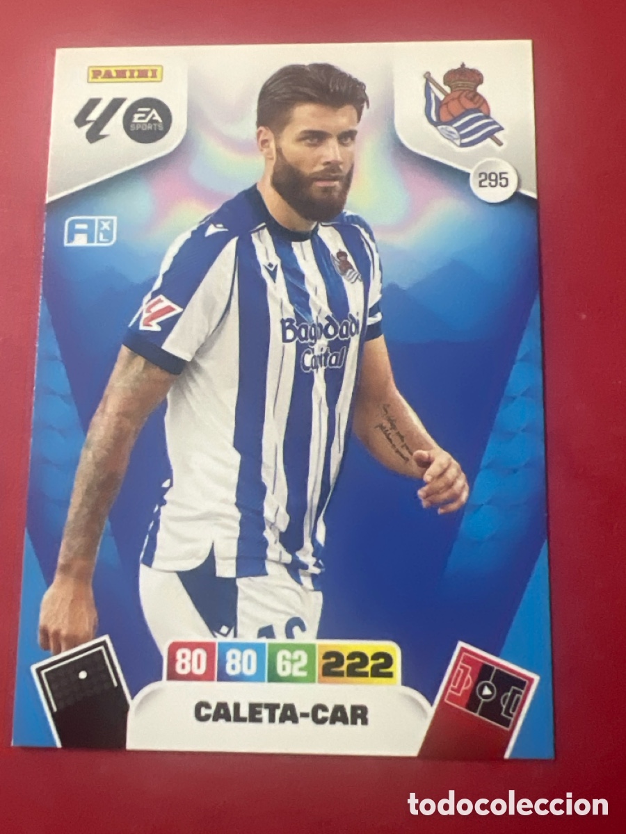 Cromos de f&uacute;tbol: C9217. FICHA N&ordm; 295 CALETA CAR - ADRENALYN 25 26 - PANINI 2025 - 26 - CROMO - REAL SOCIEDAD