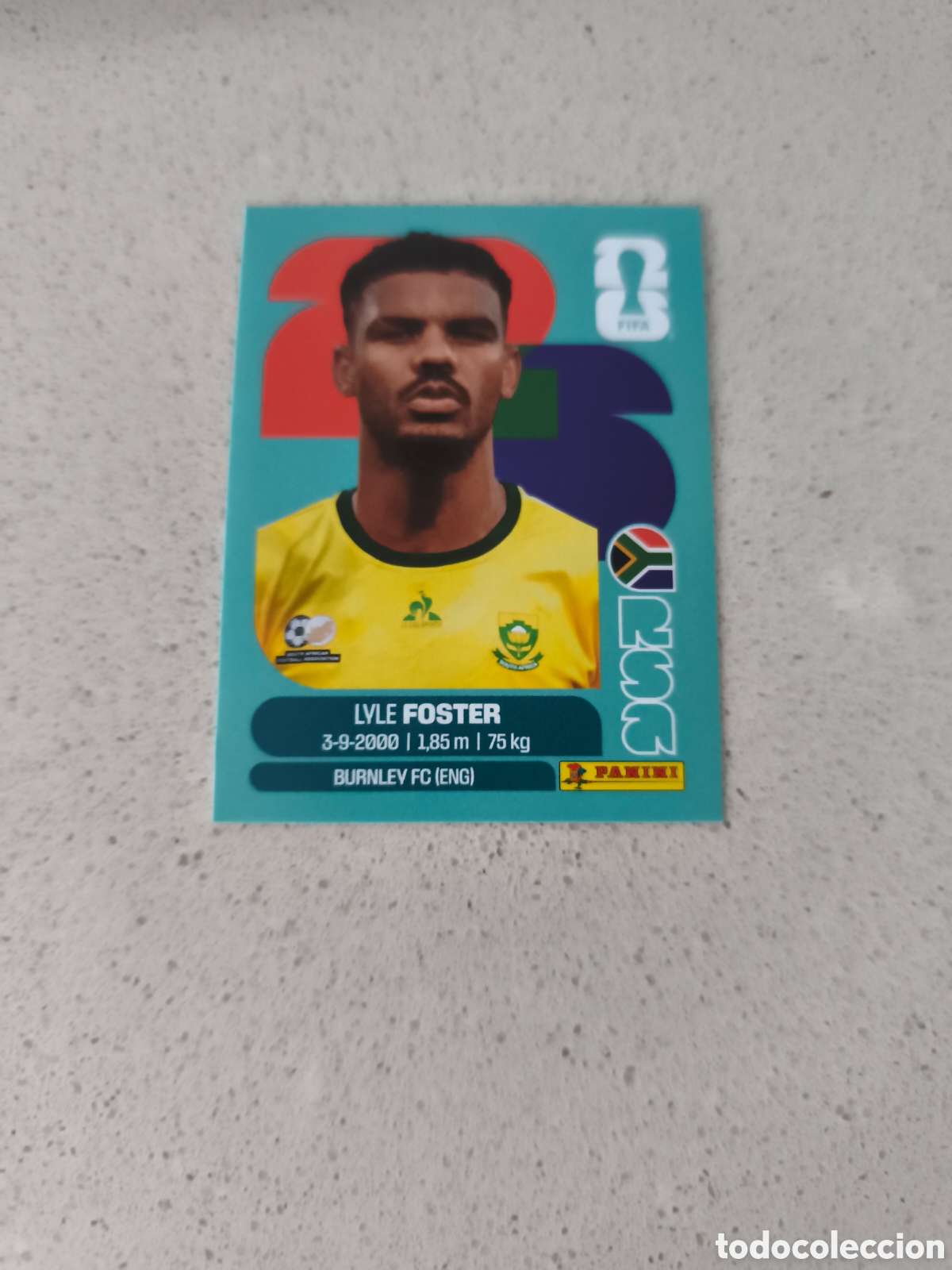 Cromos de f&uacute;tbol: CROMO N&Uacute;MERO 17 FOSTER SUD&Aacute;FRICA. MUNDIAL 2026. PANINI.