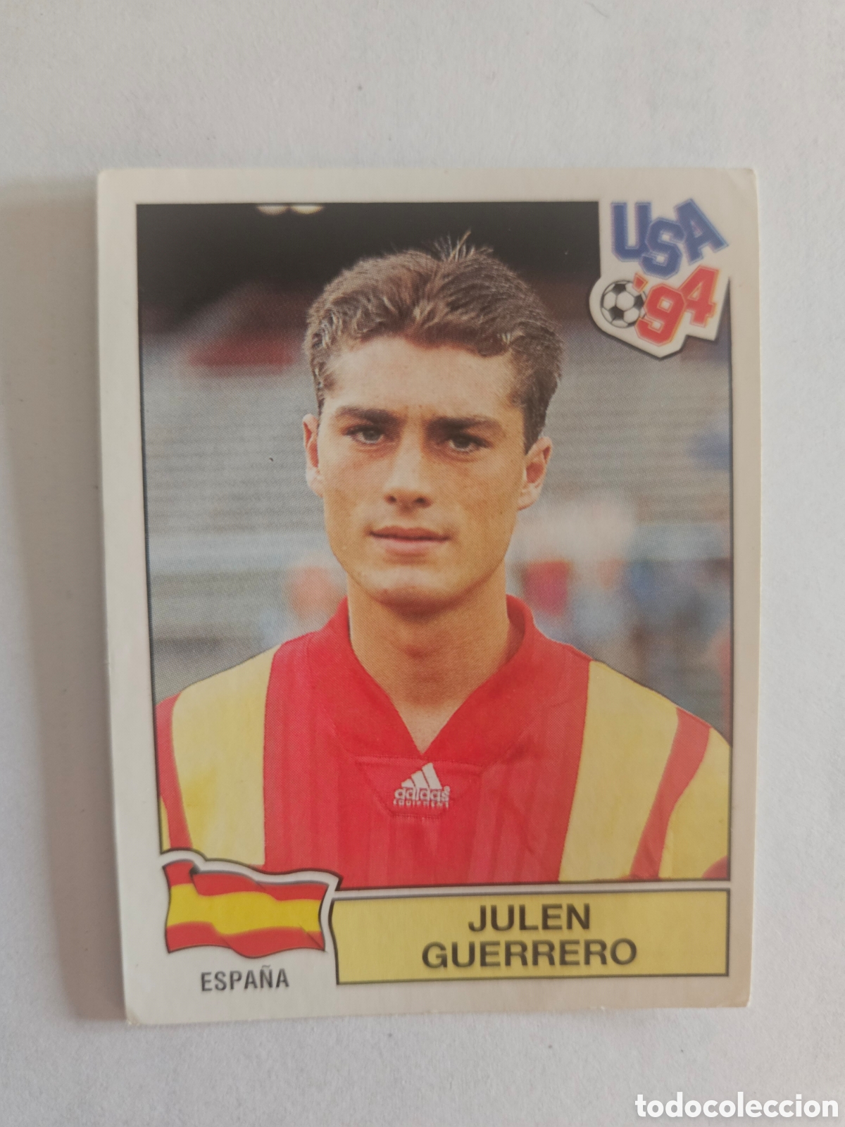 Cromos de f&uacute;tbol: JULEN GUERRERO ESPA&Ntilde;A 198 MUNDIAL USA 1994 94 PANINI NUNCA PEGADO SIN PEGAR