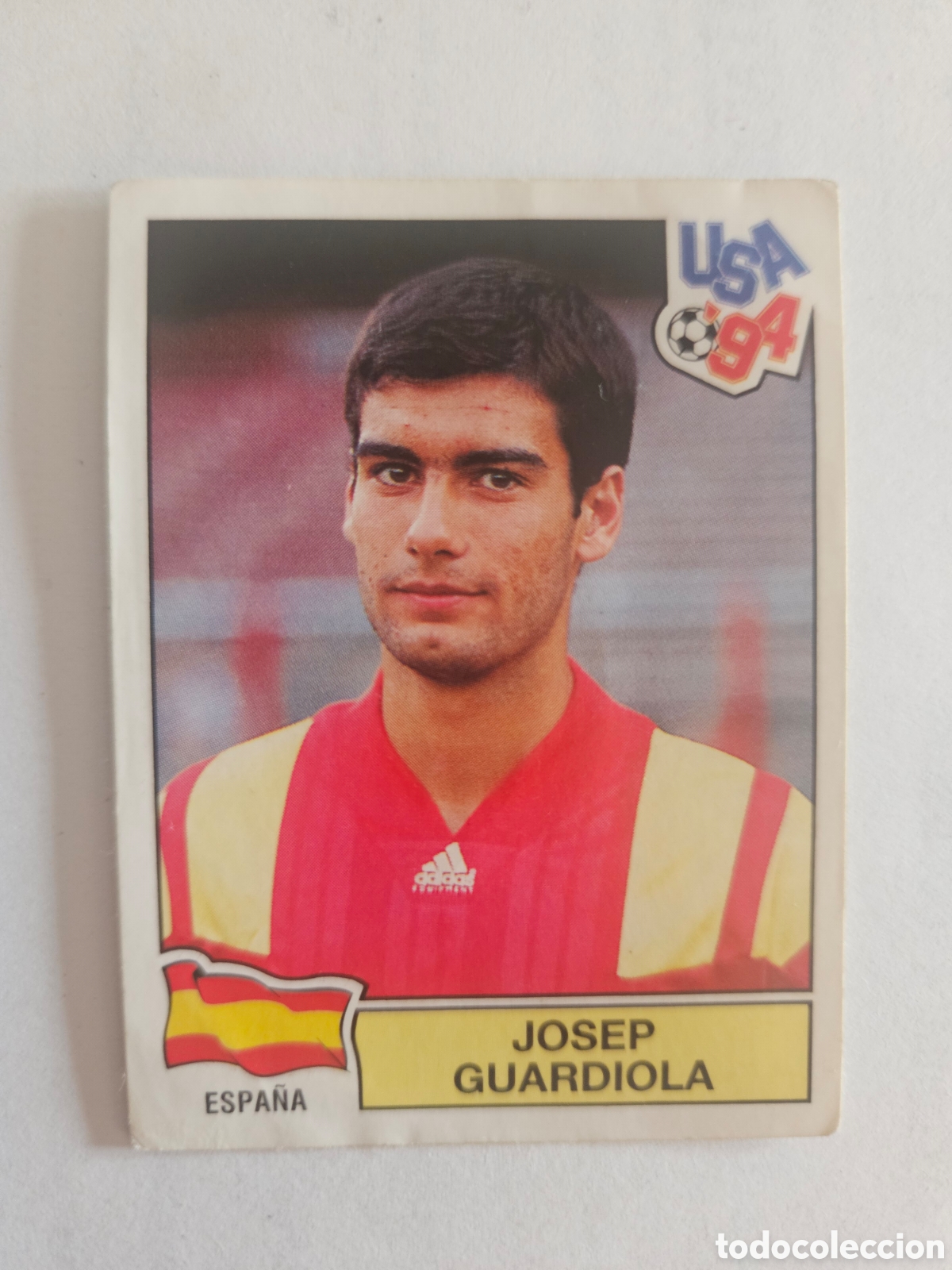 Cromos de f&uacute;tbol: GUARDIOLA ESPA&Ntilde;A 195 MUNDIAL USA 1994 94 PANINI NUNCA PEGADO SIN PEGAR