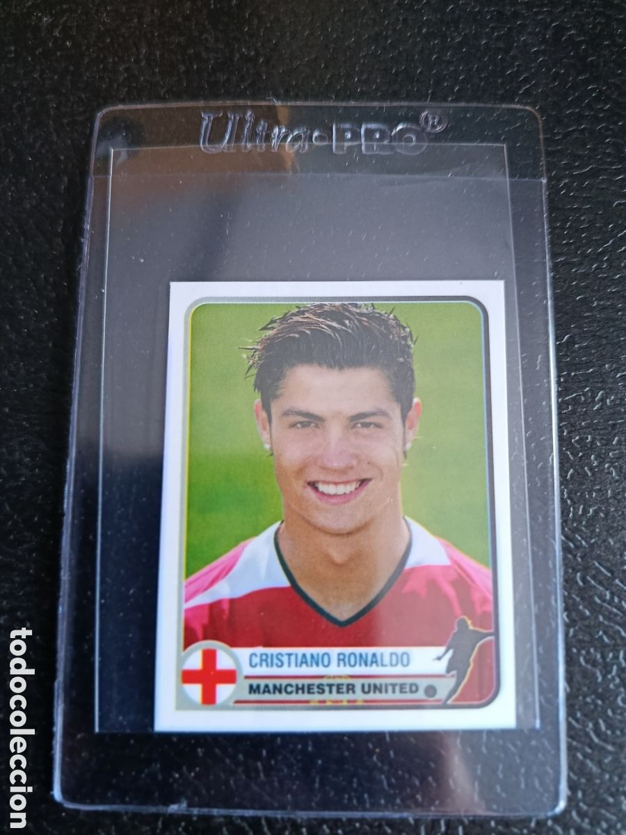 Cromos de f&uacute;tbol: 228 CRISTIANO RONALDO MANCHESTER UNITED STICKER CHAMPIONS OF EUROPE 1955 2005 2004 04 05 PANINI