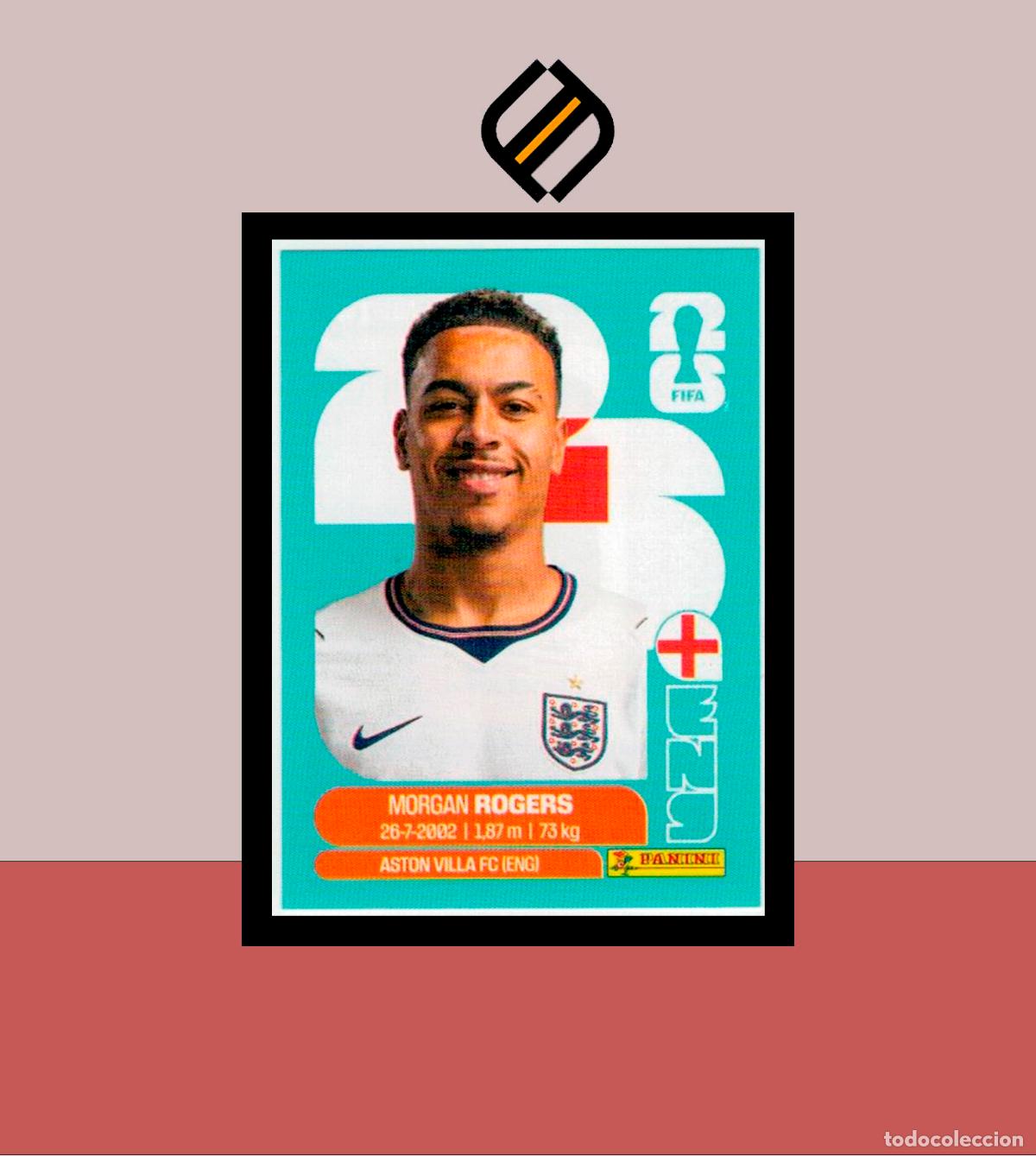 Cromos de f&uacute;tbol: PANINI FIFA CLUB WORLD CUP 2026 26 ENG 14 MORGAN ROGERS INGLATERRA STICKER MUNDIAL MEX CAN USA LIGA