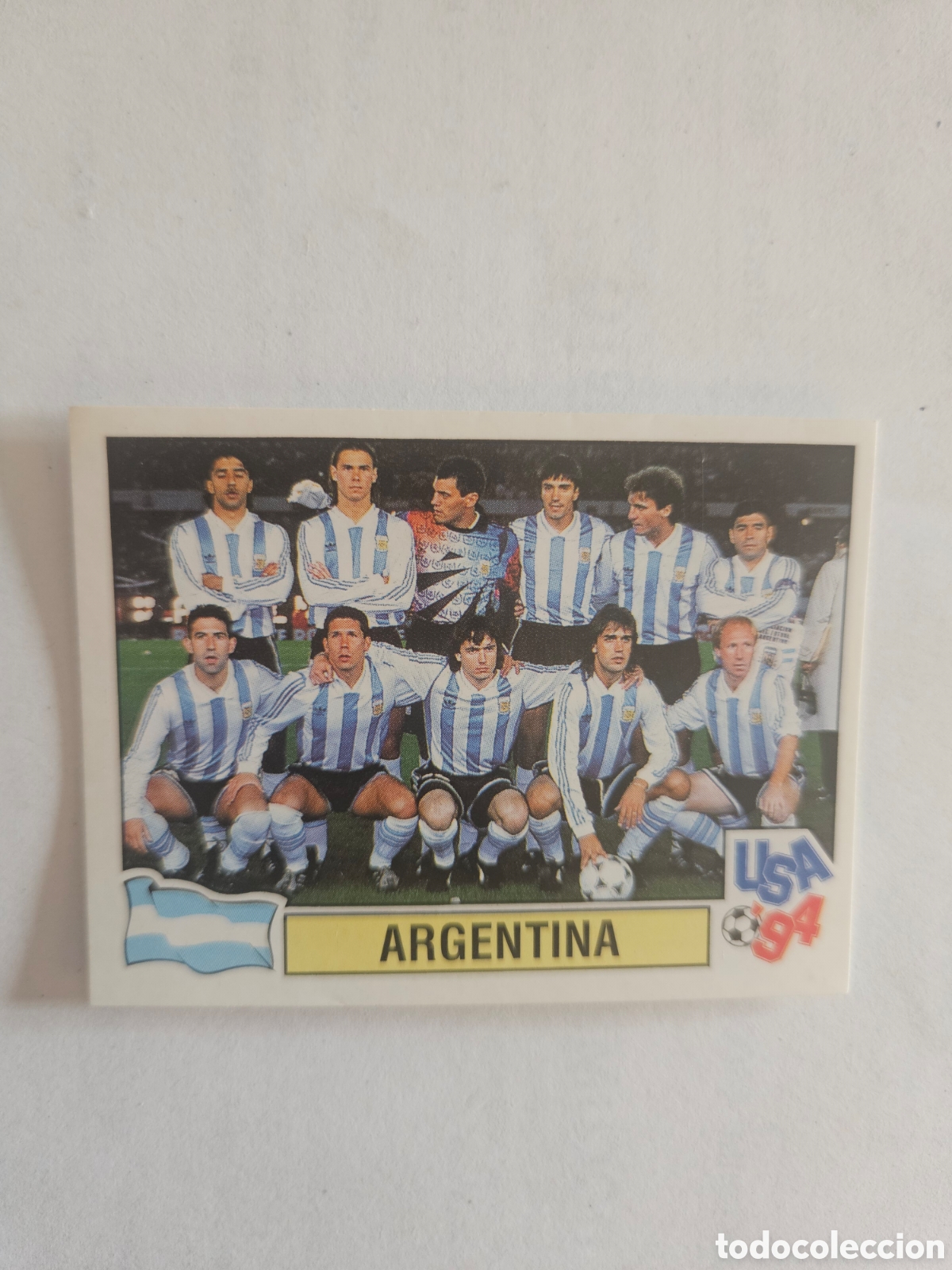 Cromos de f&uacute;tbol: EQUIPO SELECCION ARGENTINA 258 MUNDIAL USA 1994 94 PANINI NUNCA PEGADO SIN PEGAR