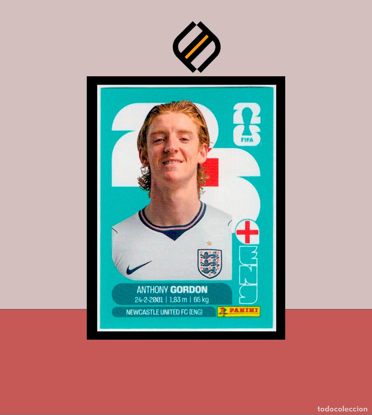 Cromos de f&uacute;tbol: PANINI FIFA CLUB WORLD CUP 2026 26 ENG 15 ANTHONY GORDON INGLATERRA STICKER MUNDIAL MEX CAN USA LIGA