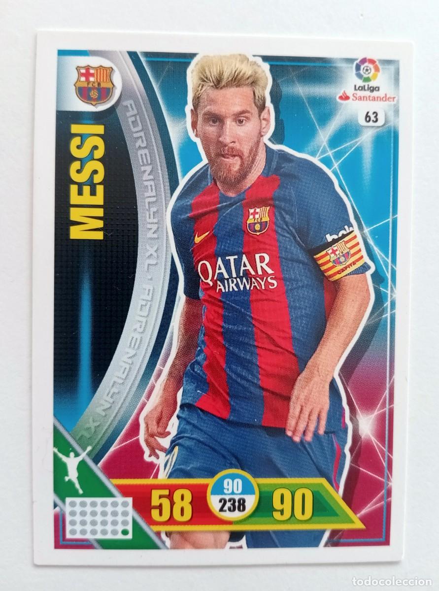 Cromos de f&uacute;tbol: CROMO FUTBOL MESSI F.C. BARCELONA ADRENALYN 2016-17 PANINI