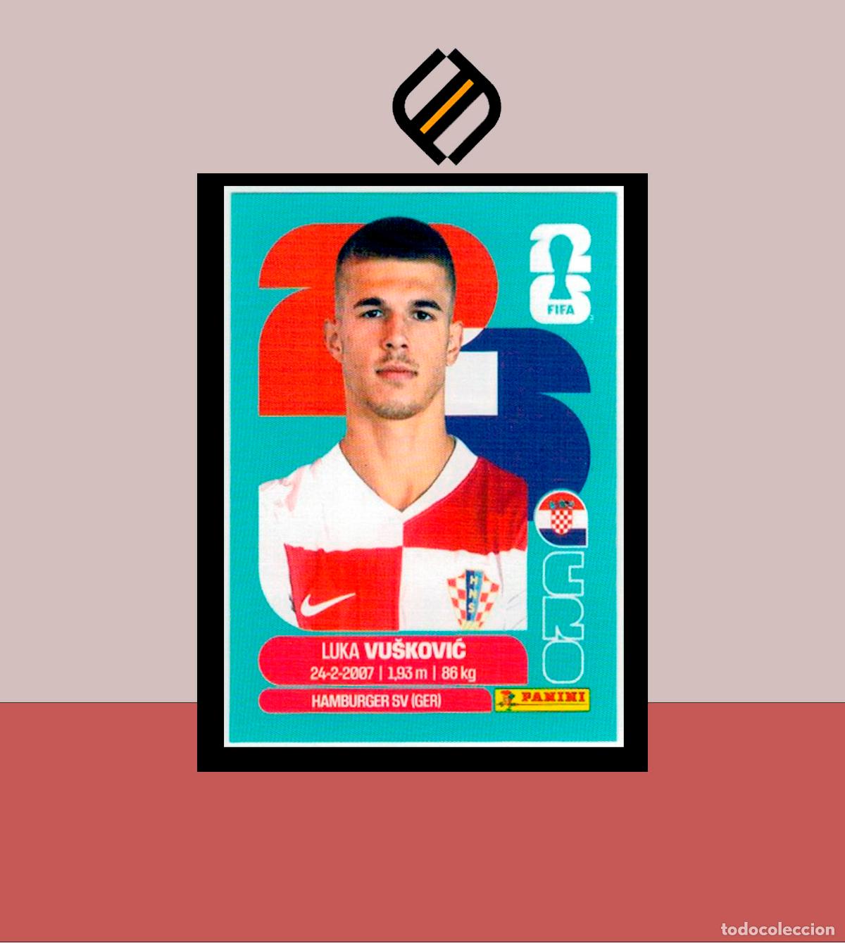 Cromos de f&uacute;tbol: PANINI FIFA CLUB WORLD CUP 2026 26 CRO 6 LUKA VUSKOVIC CROACIA STICKER MUNDIAL MEX CAN USA LIGA