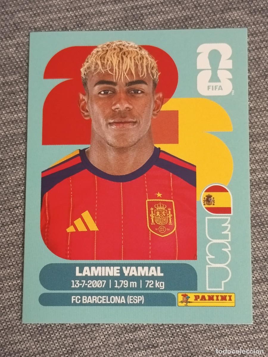 Cromos de f&uacute;tbol: LAMINE YAMAL ESP 15 STICKER MUNDIAL 2026 PANINI FIFA WORLD CUP NUEVO
