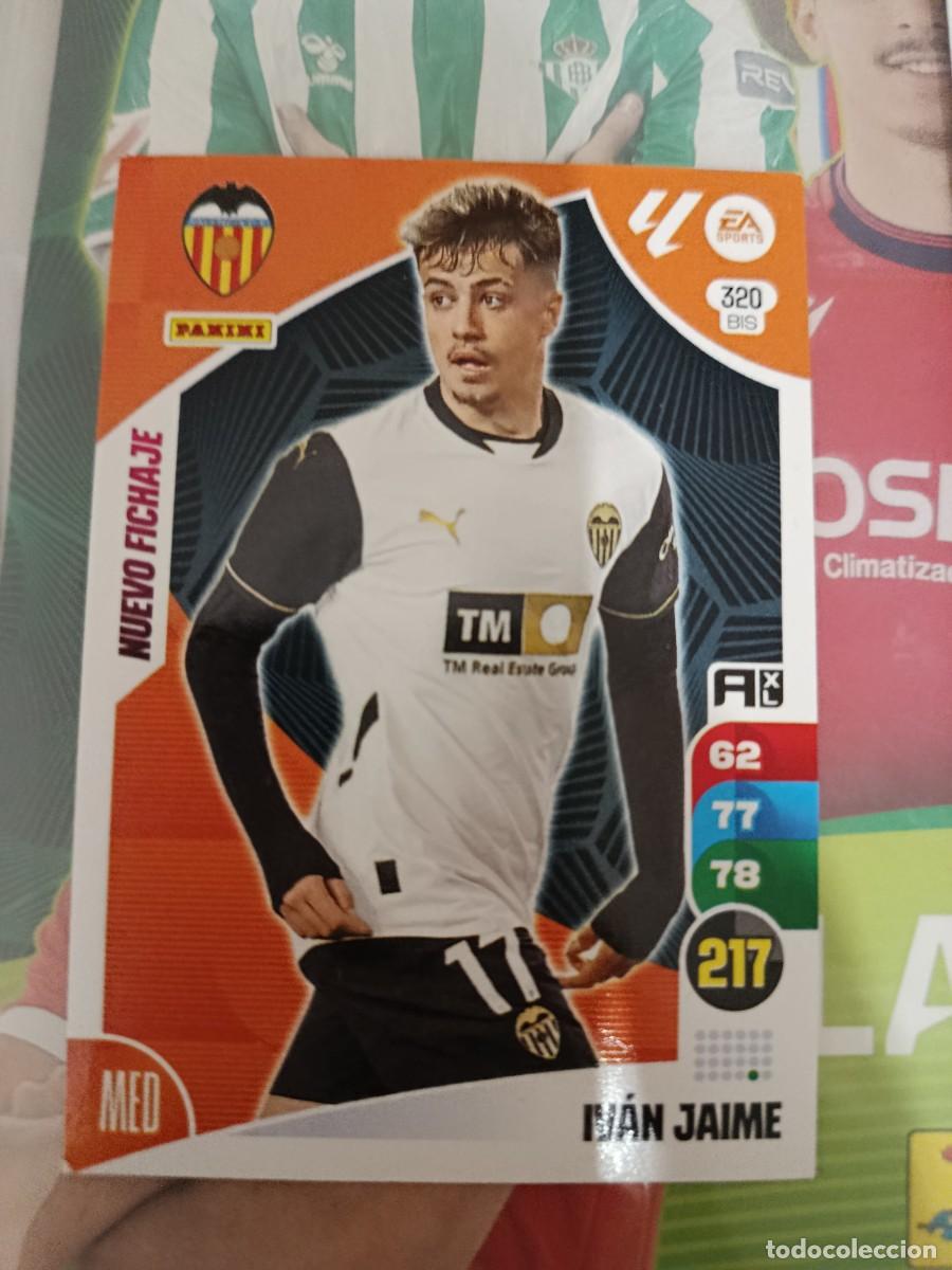 Cromos de f&uacute;tbol: Adrenalyn 24/25. 320 bis- Iv&aacute;n Jaime. Valencia. Nuevo fichaje.