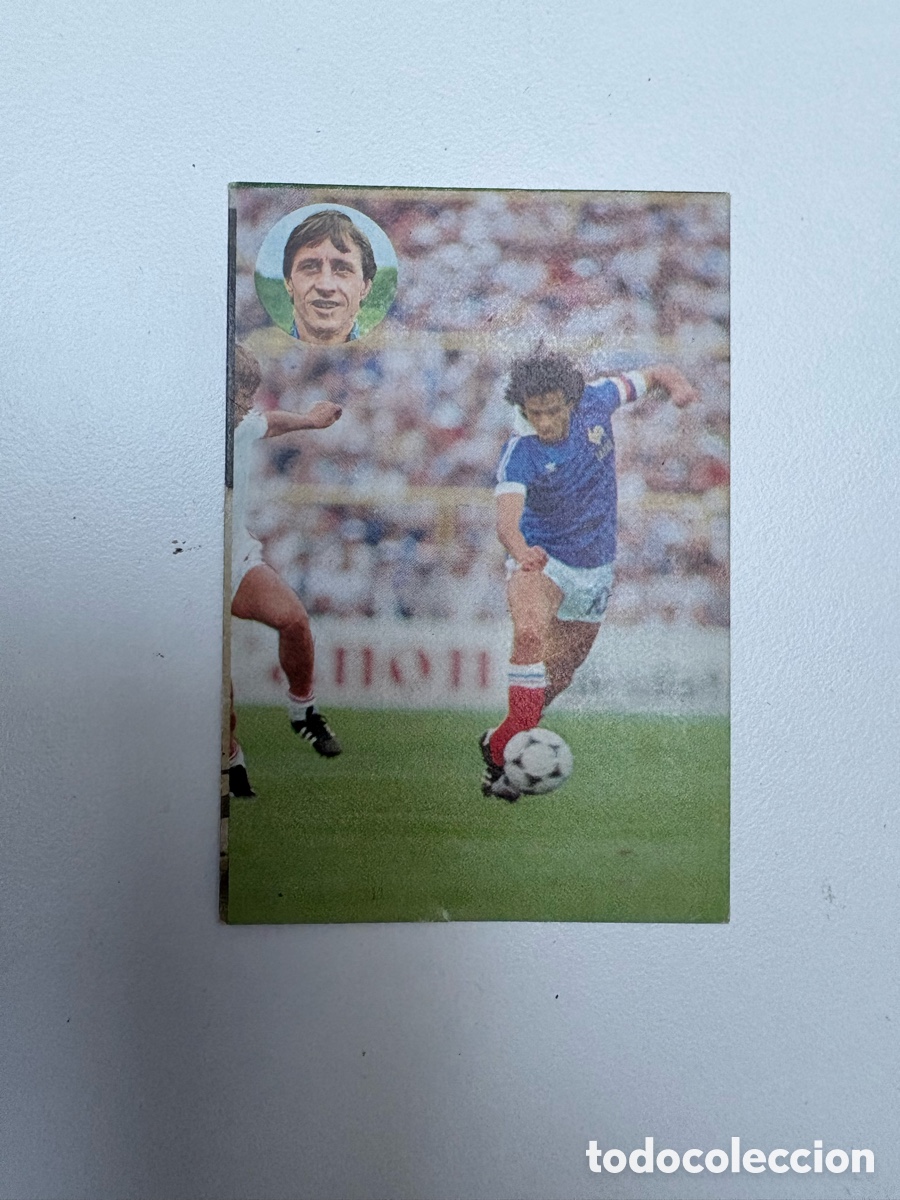 Cromos de f&uacute;tbol: CROMO 46 PLATINI FRANCIA APRENDE CRUYFF 1984 geprodesa el de las fotos