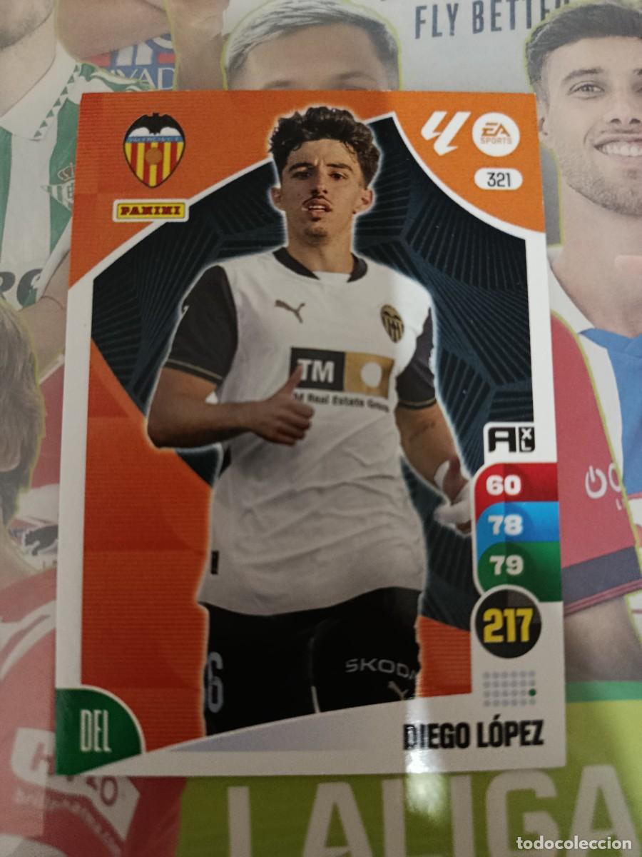Cromos de f&uacute;tbol: Adrenalyn 24/25. 321- Diego L&oacute;pez. Valencia.