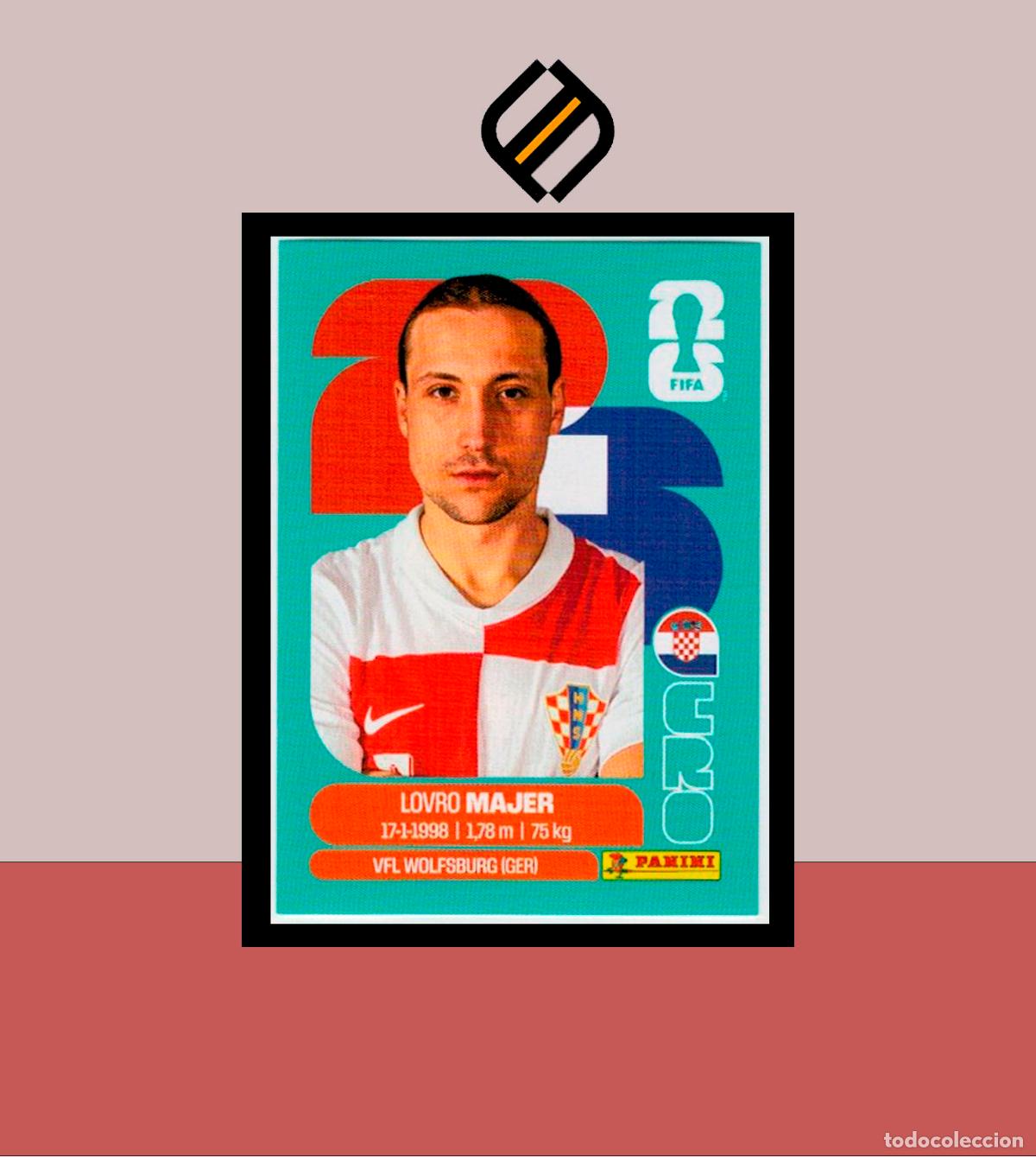 Cartes &agrave; collectionner de Football: PANINI FIFA CLUB WORLD CUP 2026 26 CRO 12 LOVRO MAJER CROACIA STICKER MUNDIAL MEX CAN USA LIGA